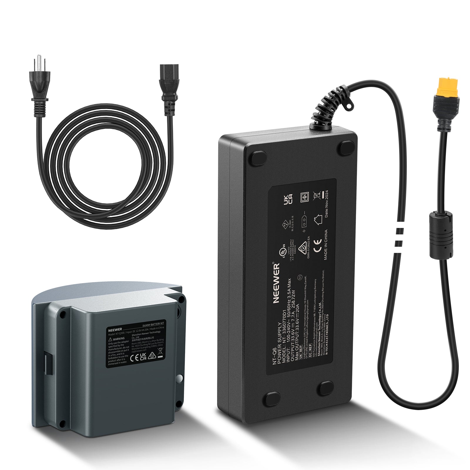 NEEWER NT-Q300 Dummy Battery Kit for Q300 Strobe Flash