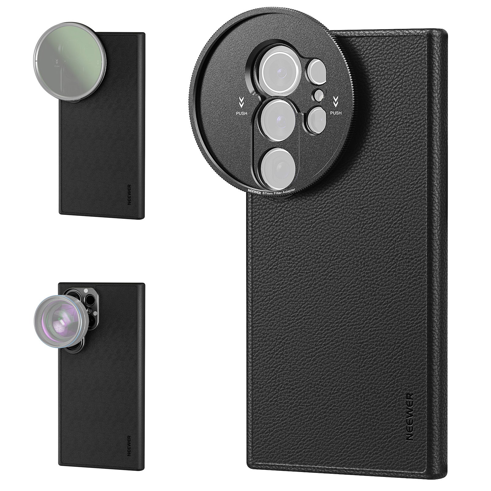 NEEWER PA092 Black Case for Samsung S25 Ultra