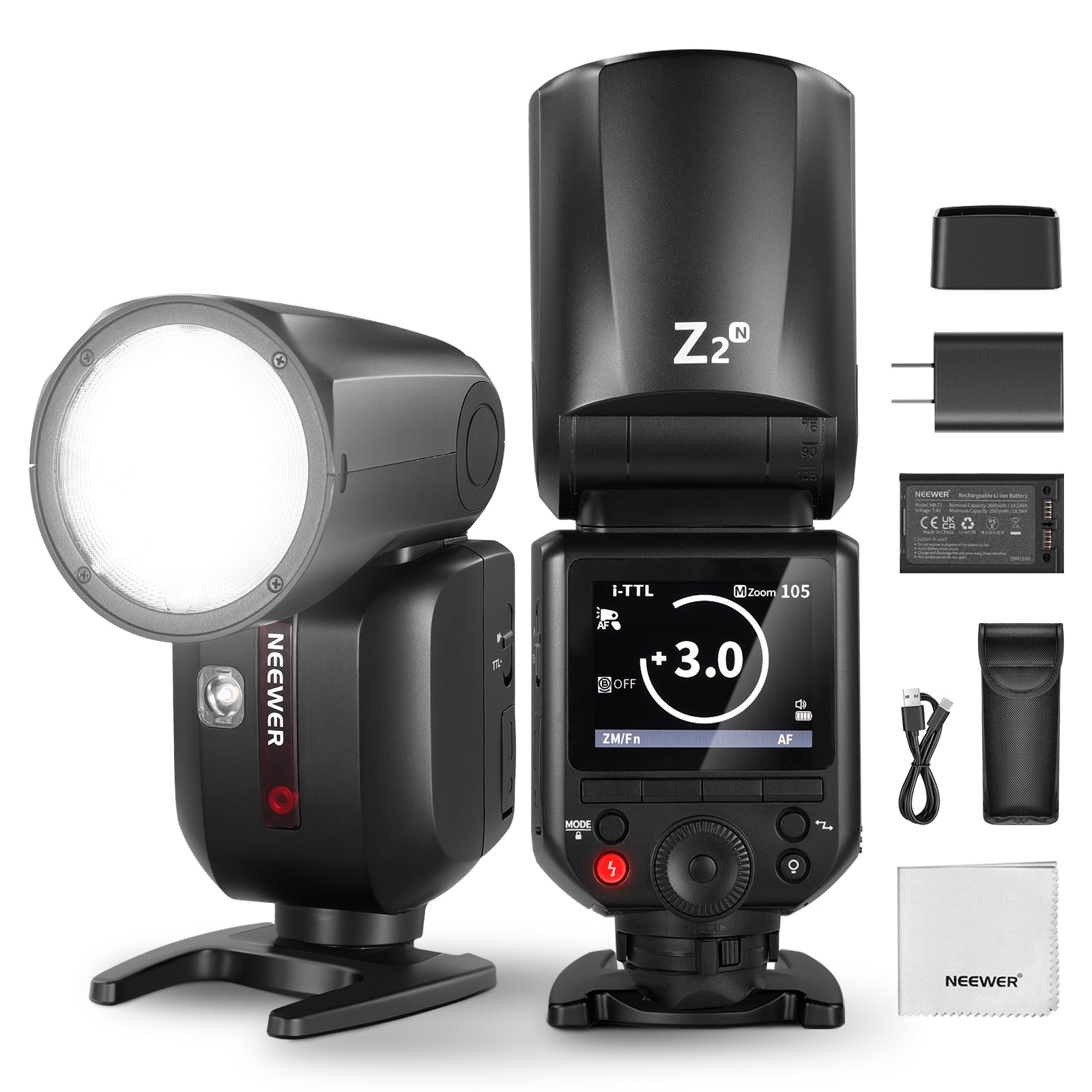 NEEWER Z2-N TTL Round Head Flash Speedlite For Nikon Cameras