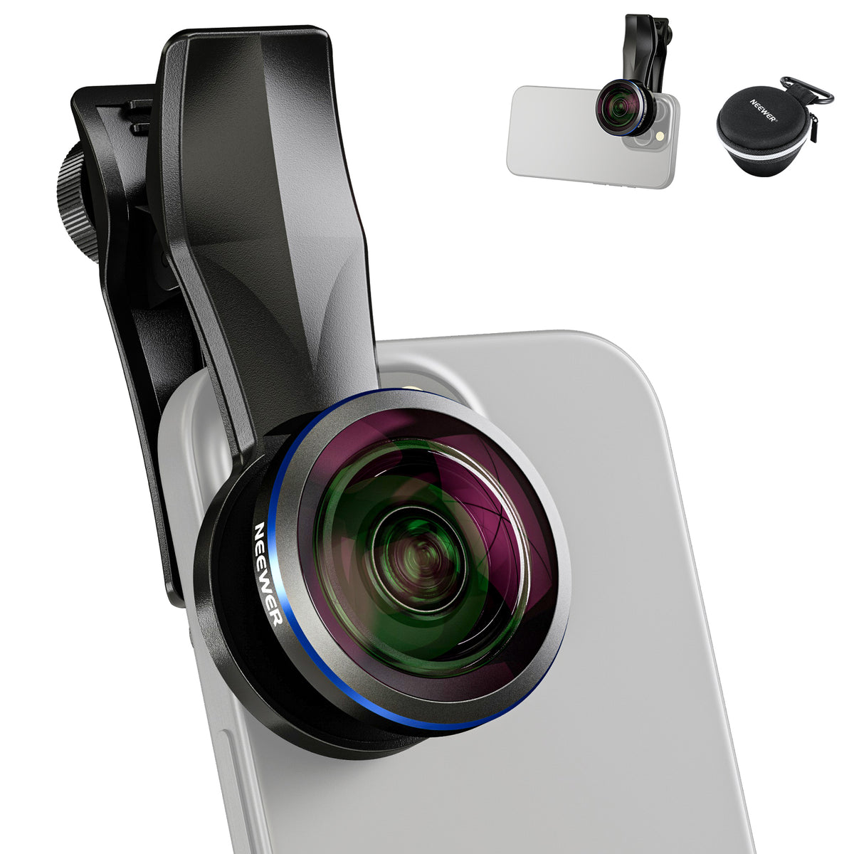 NEEWER LS29 PRO 8mm Fisheye Lens with 17mm Thread Phone Lens Clip NEEWER