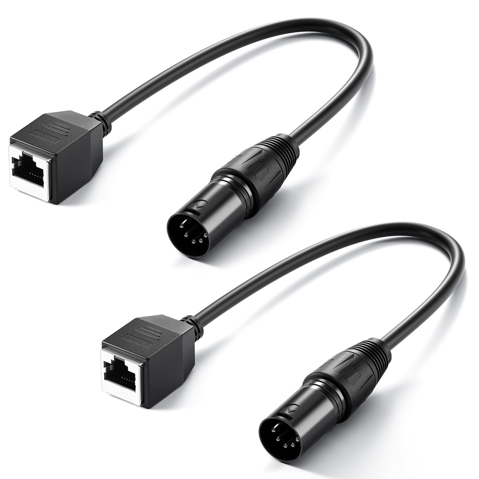 NEEWER 2 Packs NC005 5 Pin XLR Male to RJ45 Female Cable