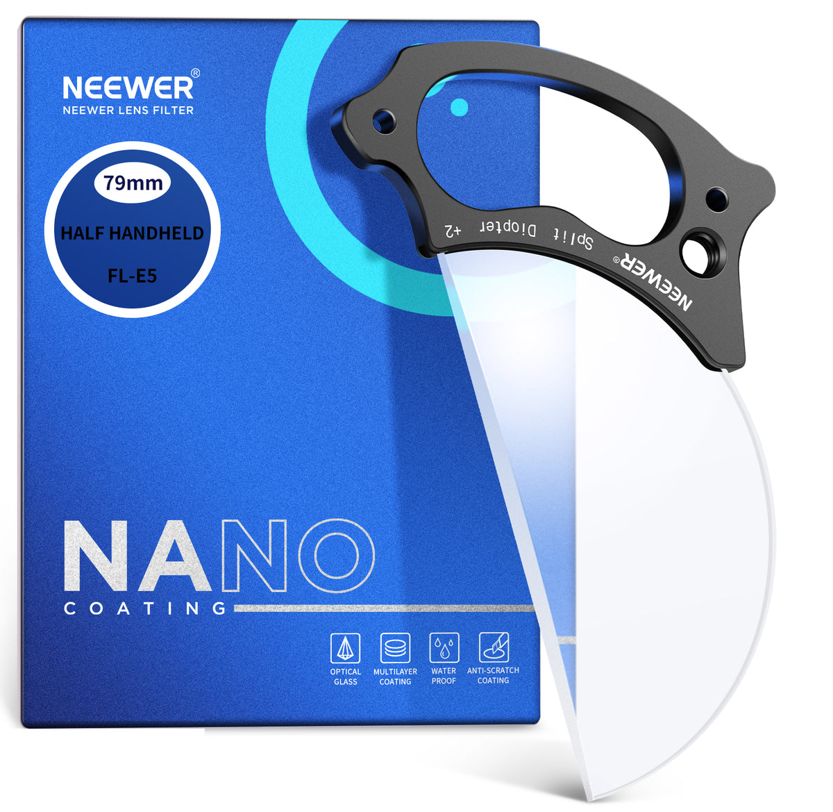NEEWER 79mm Split Diopter Effect Lens Filter