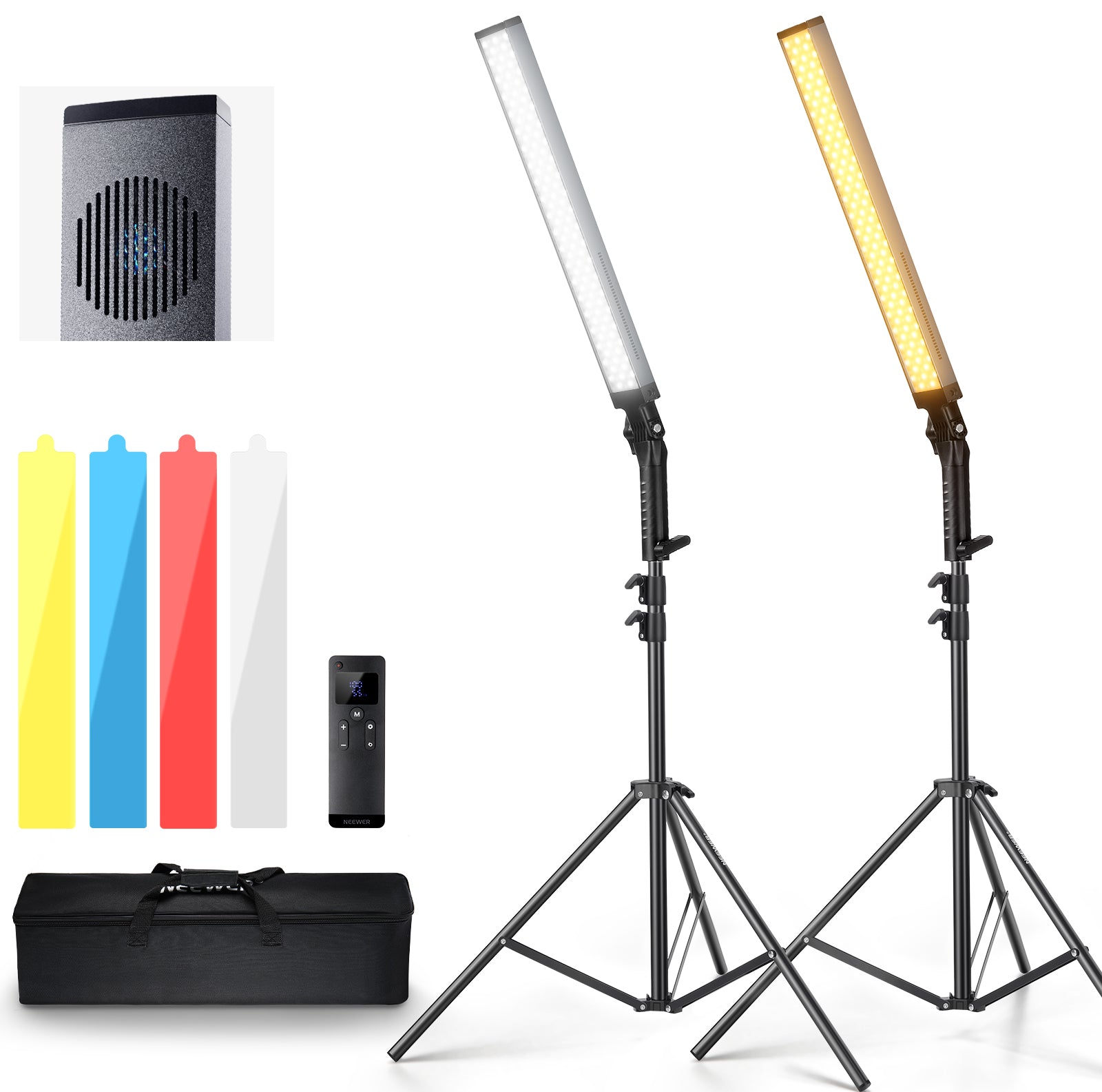 NEEWER BH20B Ultra Upgraded 40W Handheld LED Video Light Stick Kit