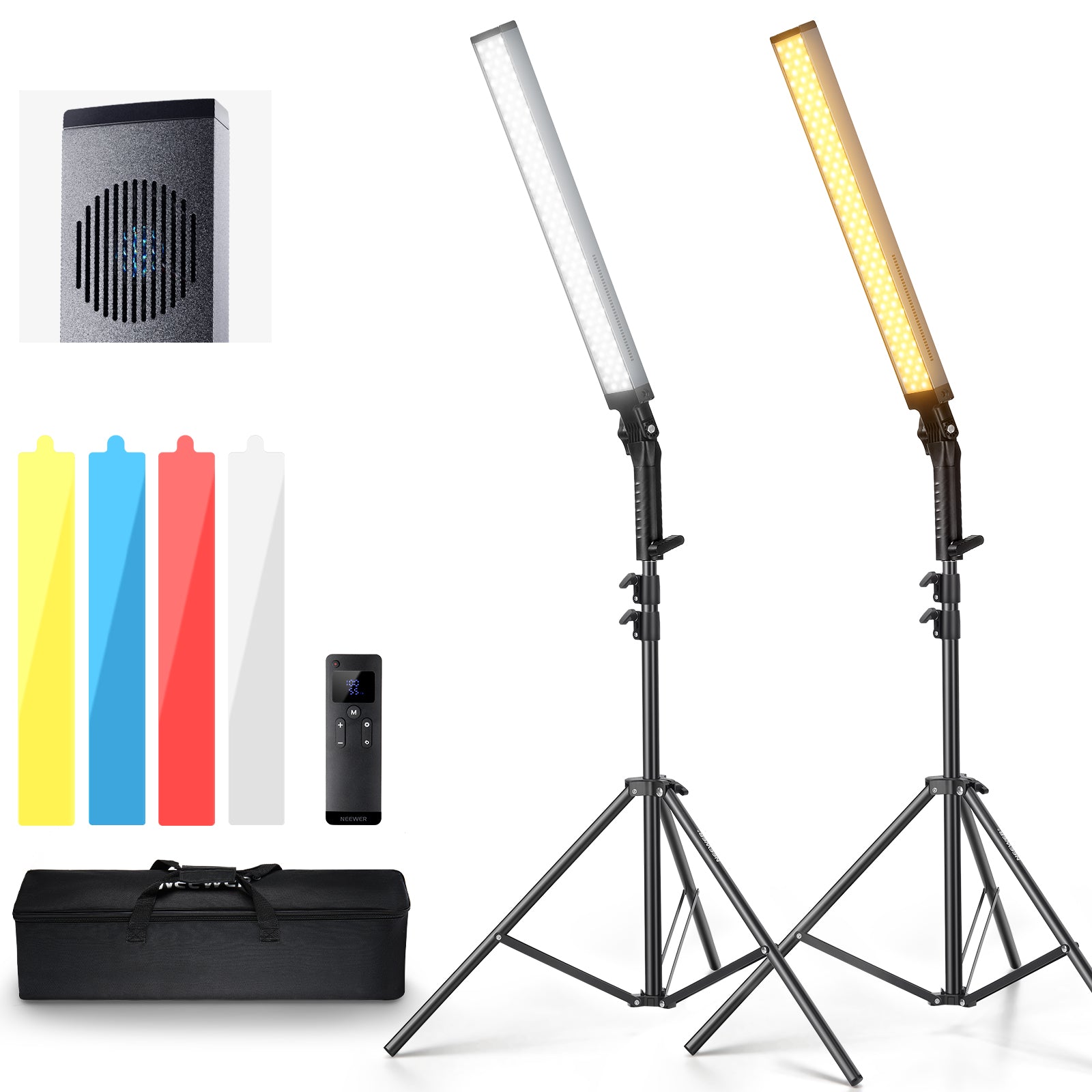 NEEWER BH20B Ultra Upgraded 40W Handheld LED Video Light Stick Kit