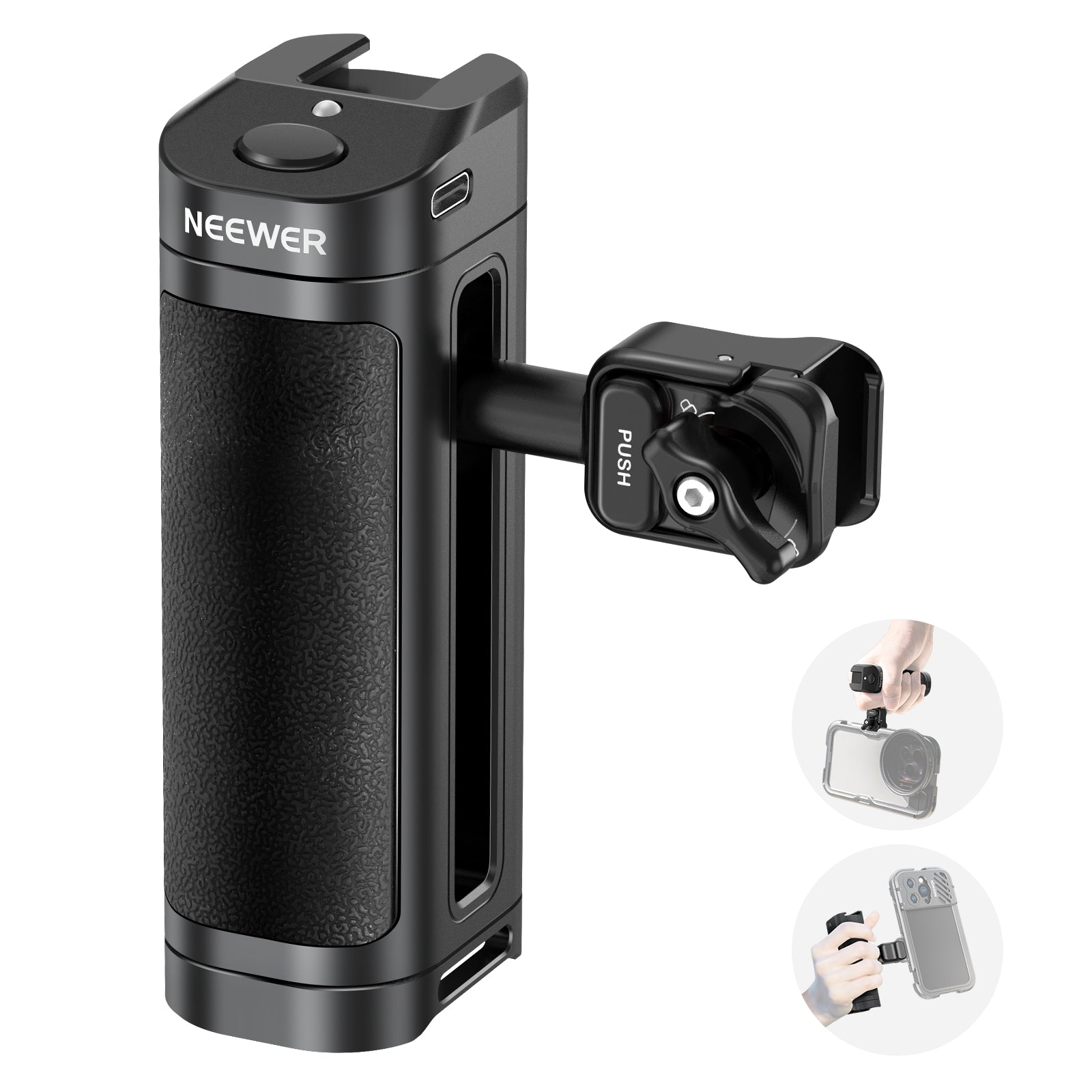 NEEWER PA005E PRO Bluetooth Side Handle for Quick Release NEEWER Phone Cage