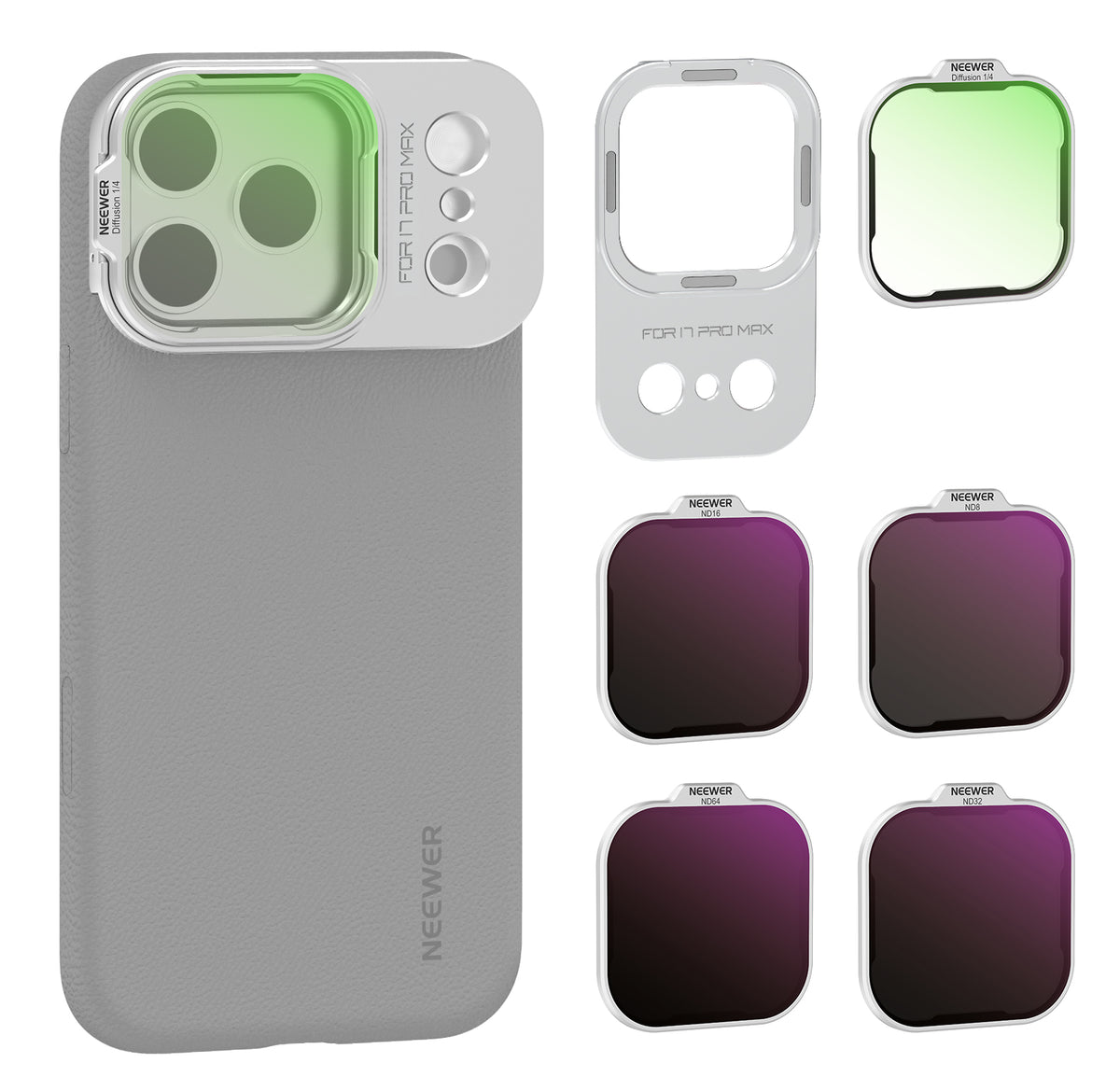 NEEWER Filter Set for iPhone 17 Pro Max Phone Case