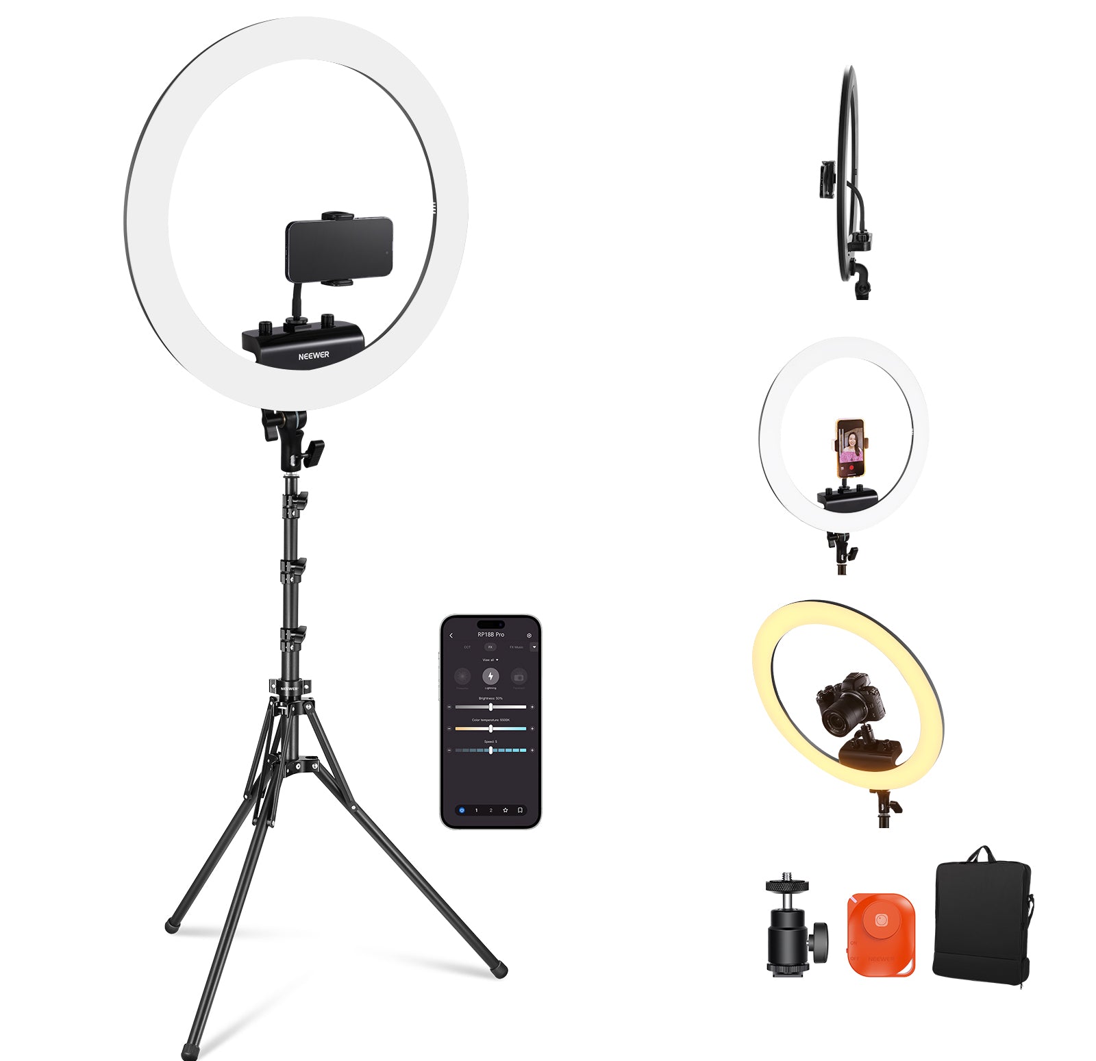 The NEEWER RP18B Pro Ring Light Kit