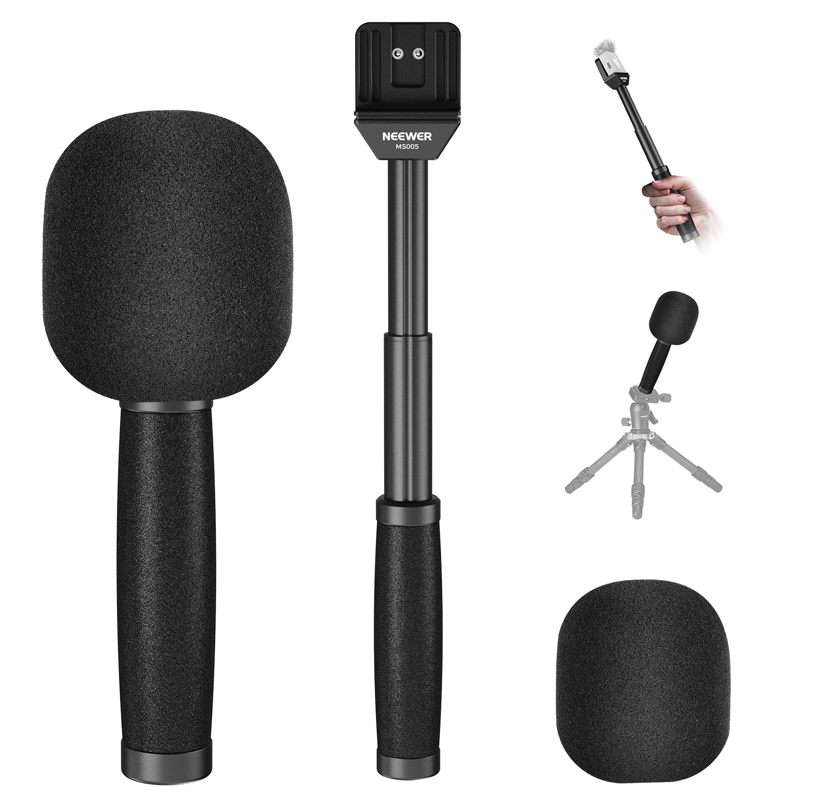 NEEWER MS005 13" Telescopic Lavalier Microphone Handle