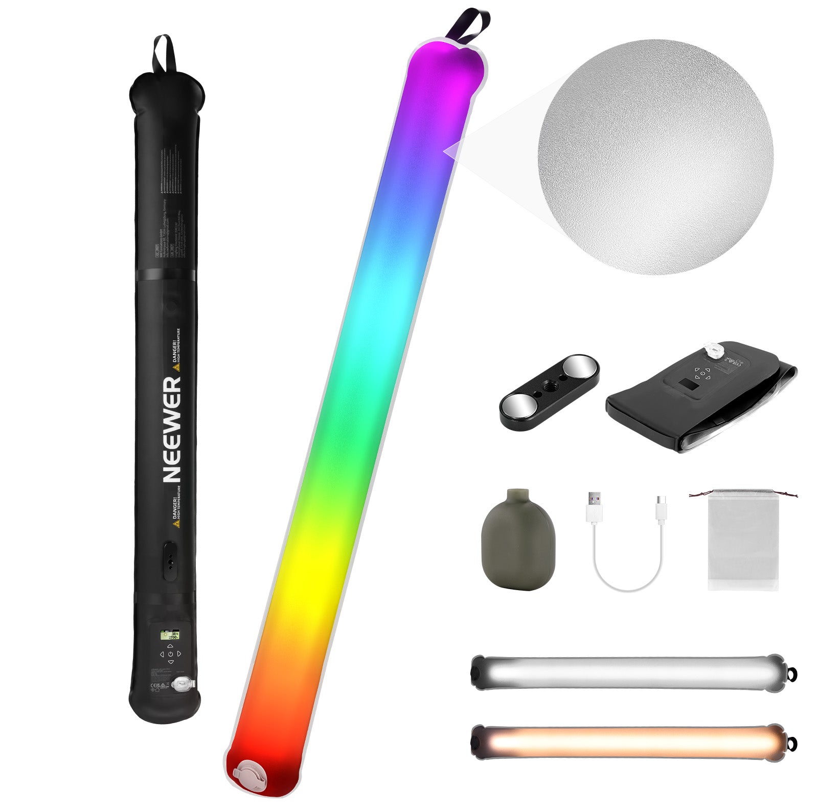 NEEWER GC30C 90cm Handheld Inflatable LED Fill Light
