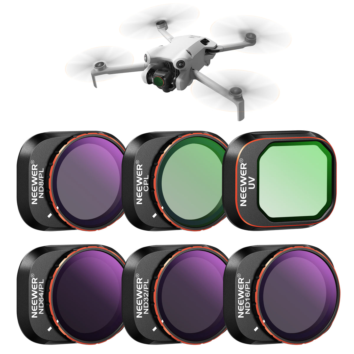 NEEWER FL-A32 ND/PL Filters Set for DJI Mini 4 Pro
