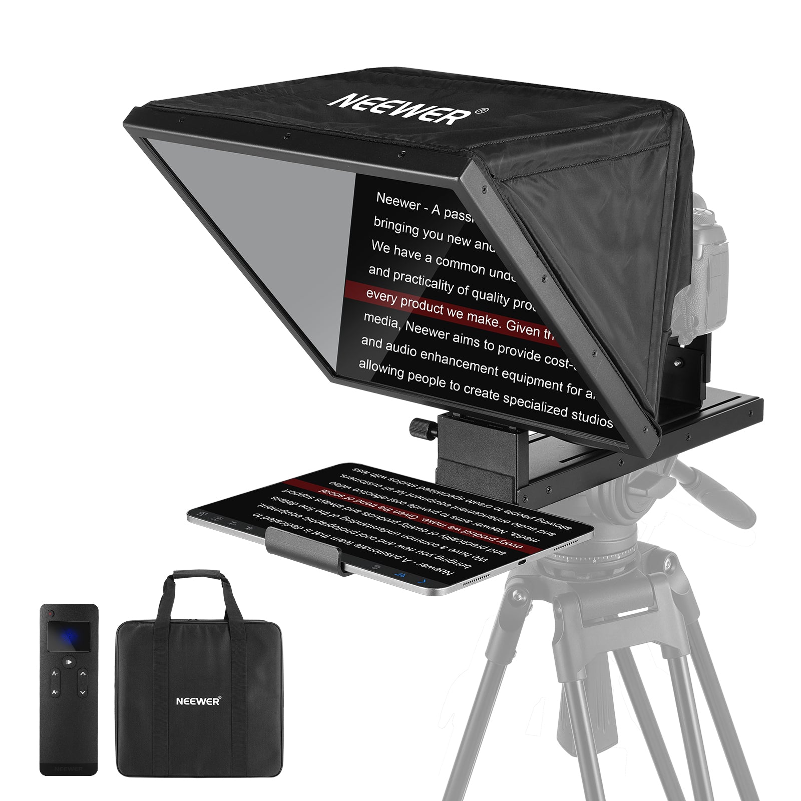NEEWER X16B Portable Tablet Teleprompter