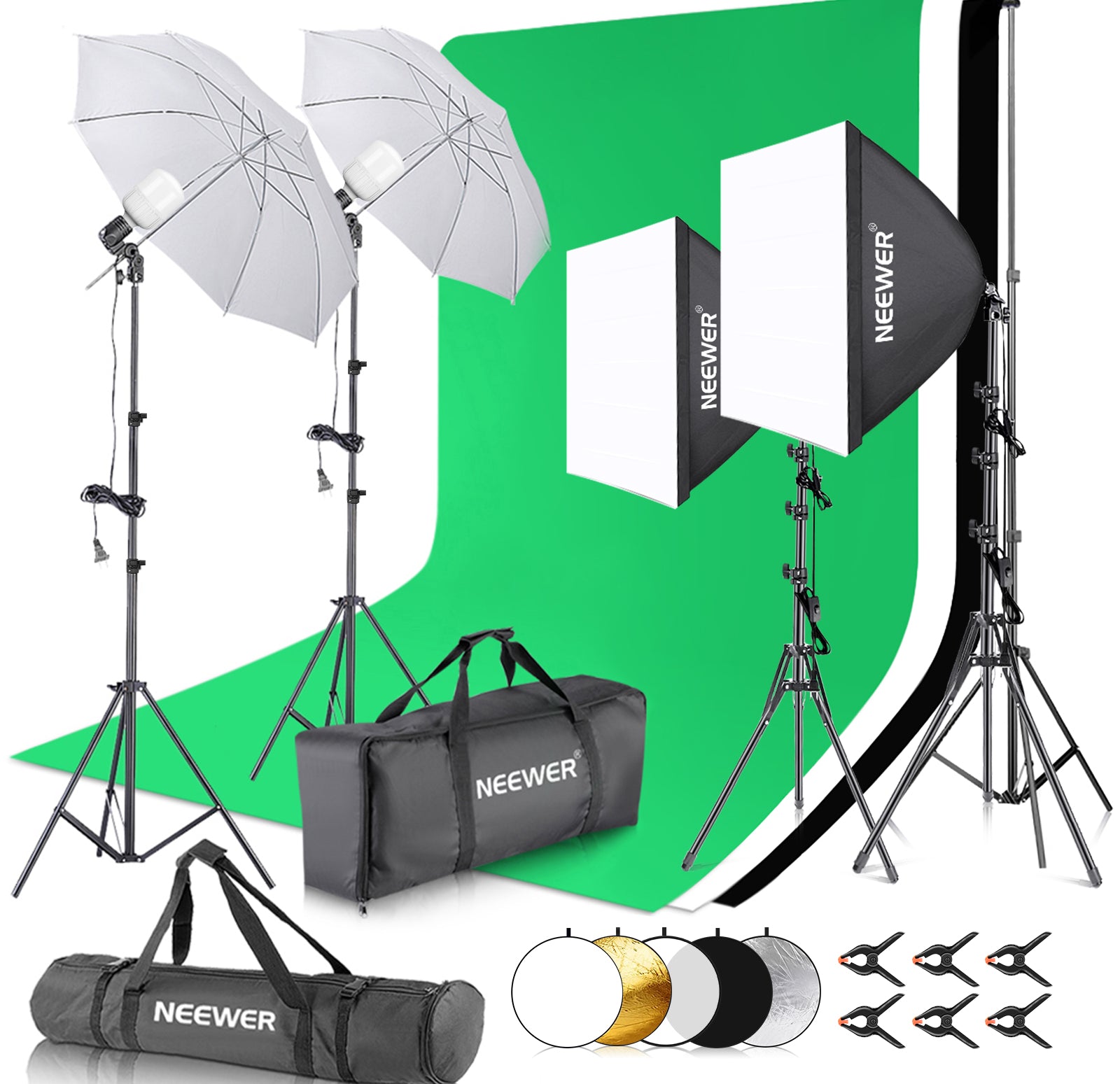 NEEWER NK102 2.6x3M Photography Lighting Kit