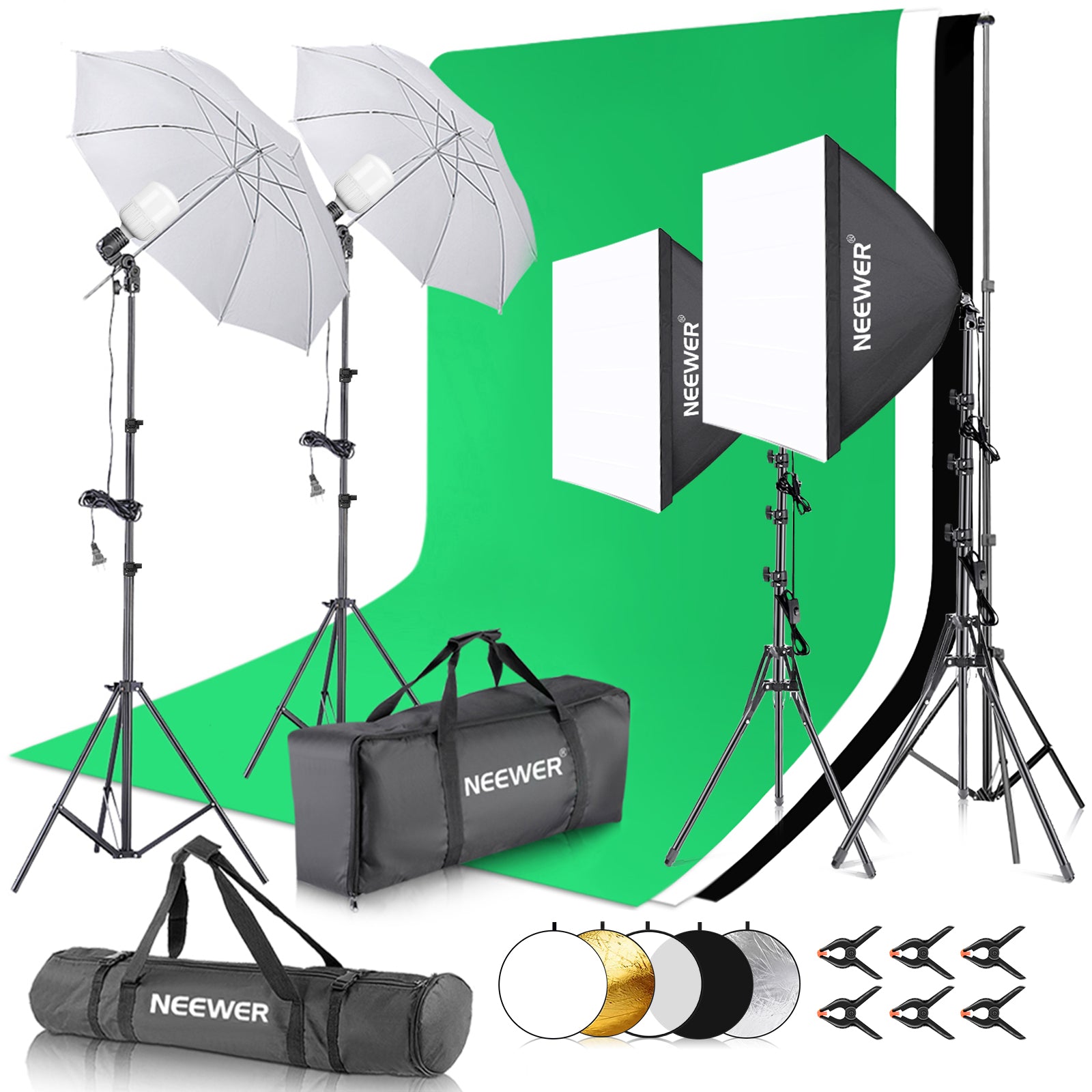 NEEWER NK102 2.6x3M Photography Lighting Kit