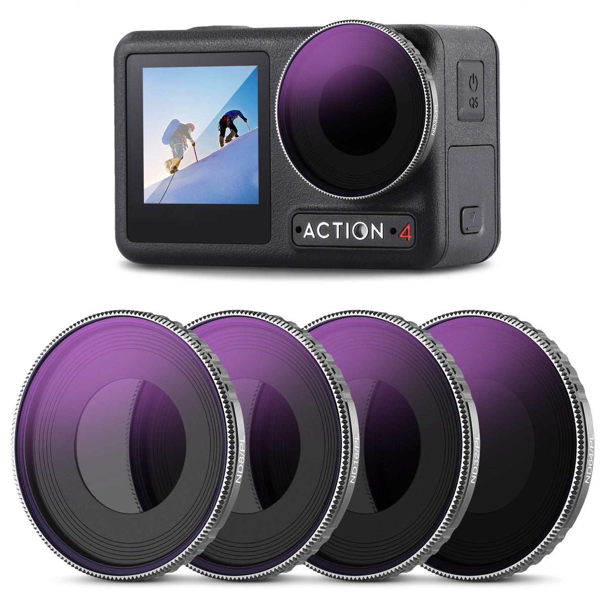 ND/PL Lens Filters Set for DJI Osmo Action 4 - NEEWER
