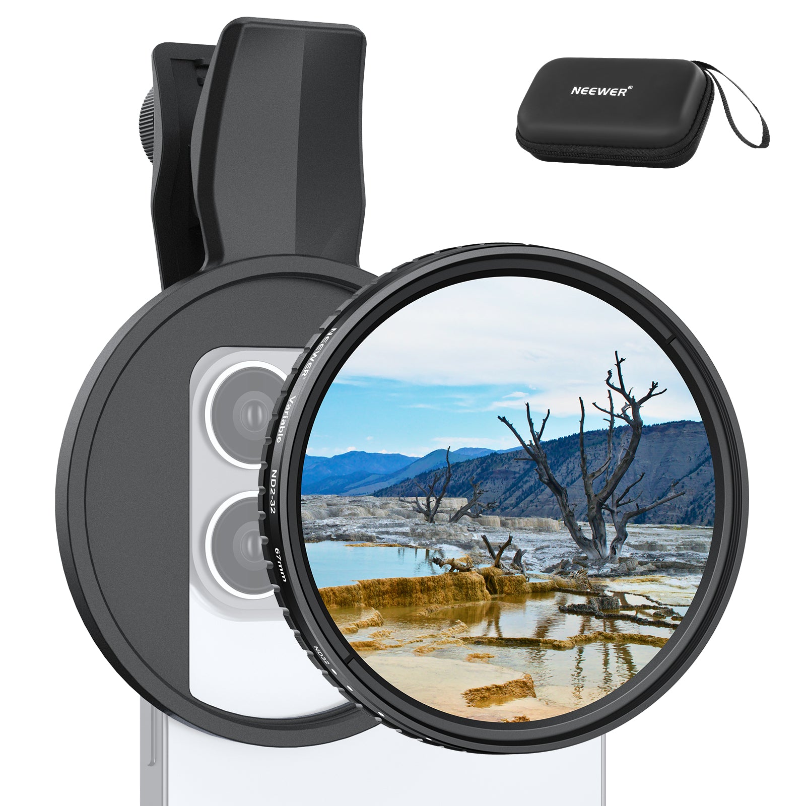 NEEWER FL-B21 Variable ND2-32 Phone Filter For For iPhone