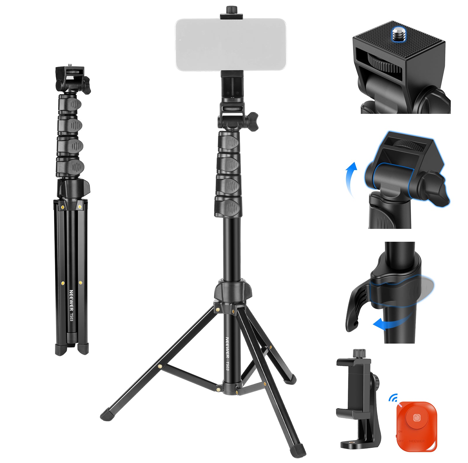 NEEWER TS03 Travel Phone Tripod