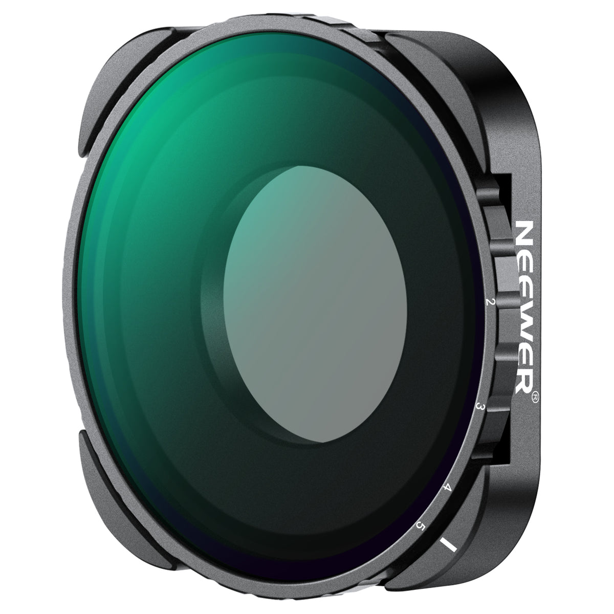 Neewer Variable ND4-ND32 Filter Compatible with GoPro 9 10 11 12, 2-5 Stops Variable ND Filter with HD Multicoated HD Optical Glass & Slim Frame, No X Pattern