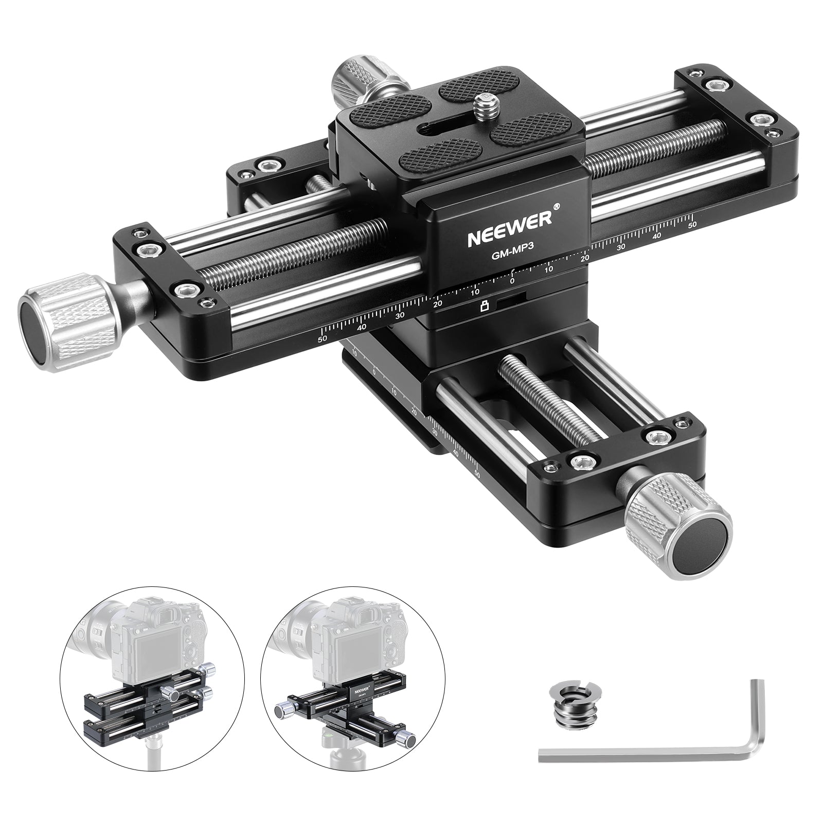 NEEWER GM-MP3 4 Axis Macro Focusing Rail