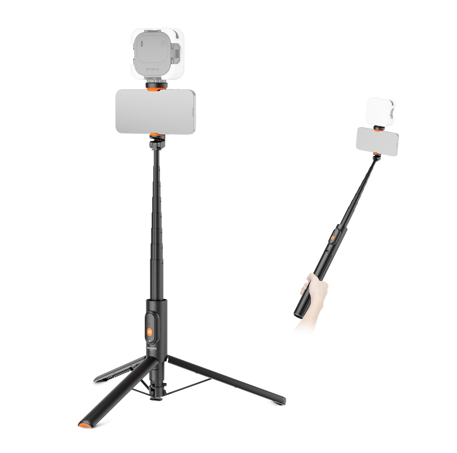 NEEWER PA992 Quick Release Selfie Stick Tripod for Phone
