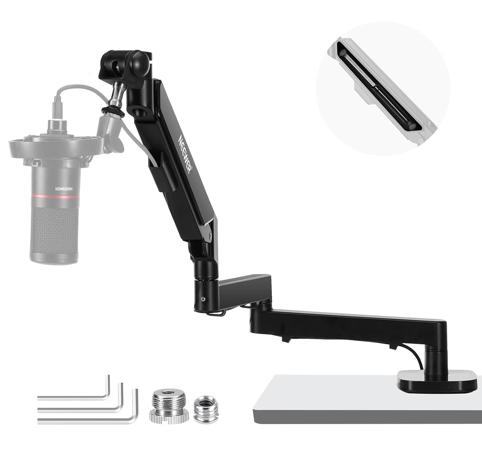 NEEWER MS002 Low Profile Mic Arm Desk Mount