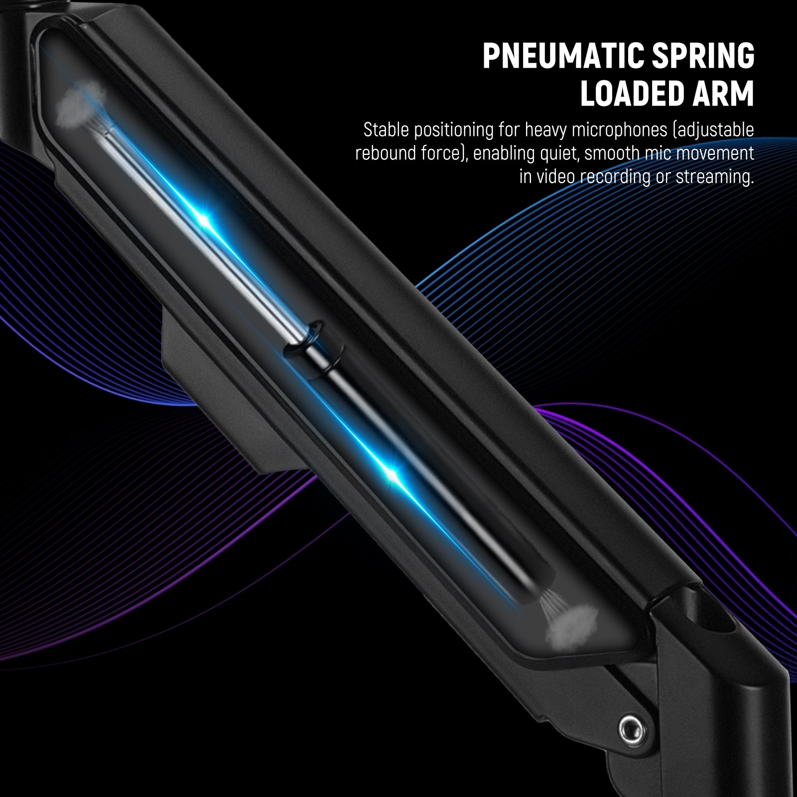 Professional Pneumatic & Spring Loaded Boom Arm