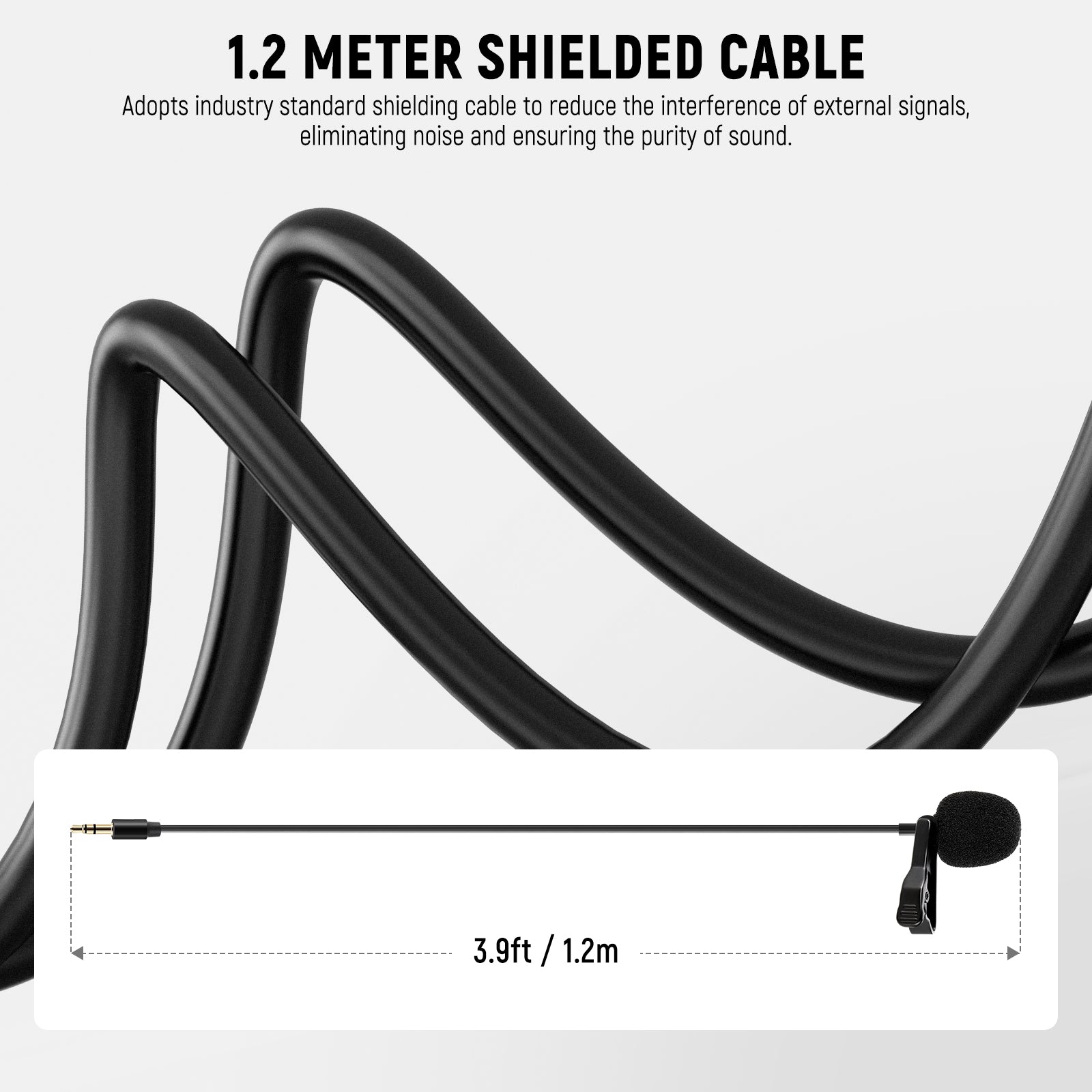 1.2 m shielded cable