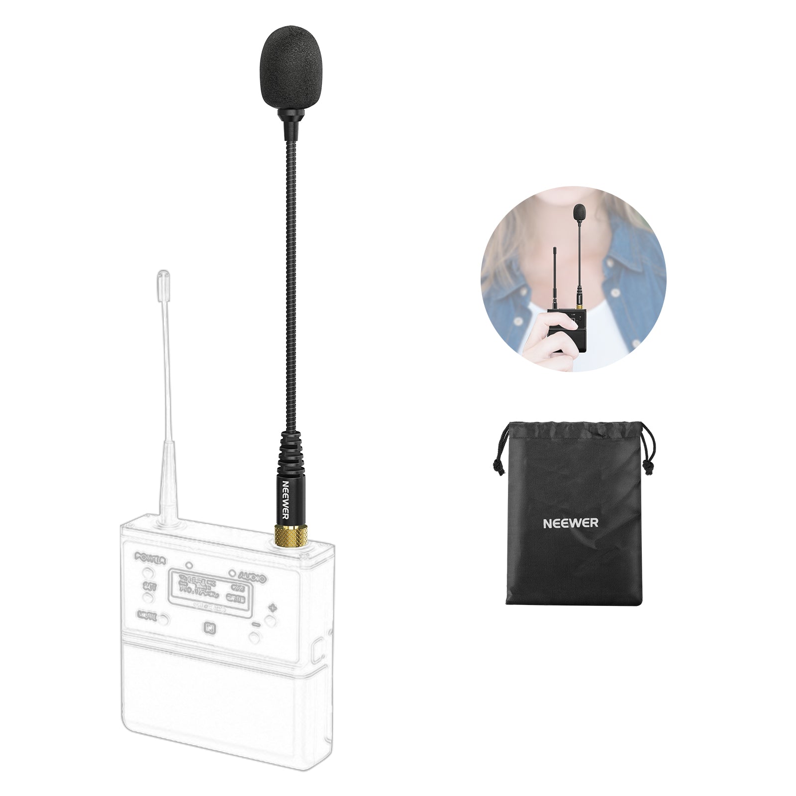 NEEWER CM7 3.5mm TRS Omnidirectional Condenser Microphone with Lock