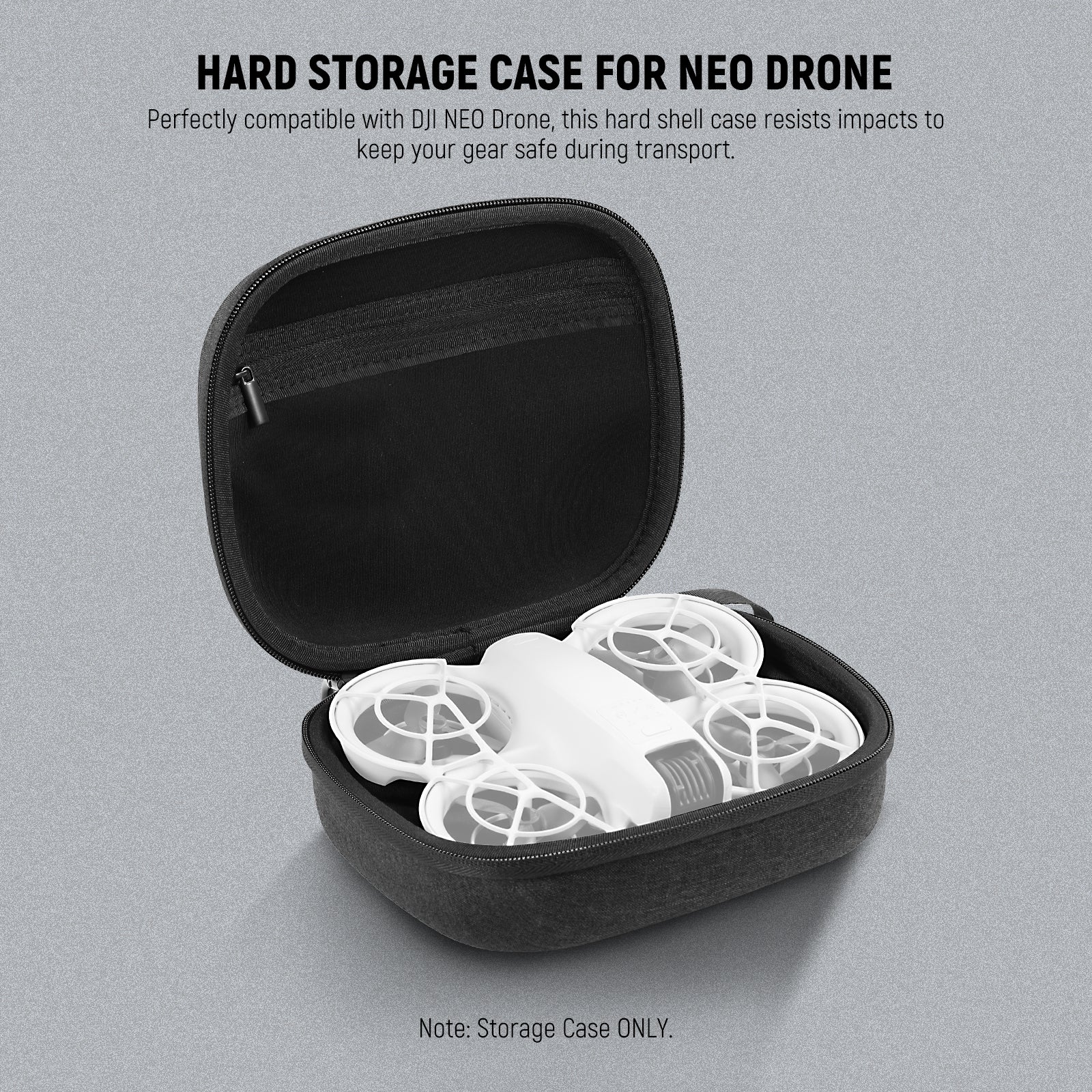 NEEWER PB9 Splashproof Shockproof Storage Hard Case is perfectly compatible with DJI NEO Drone