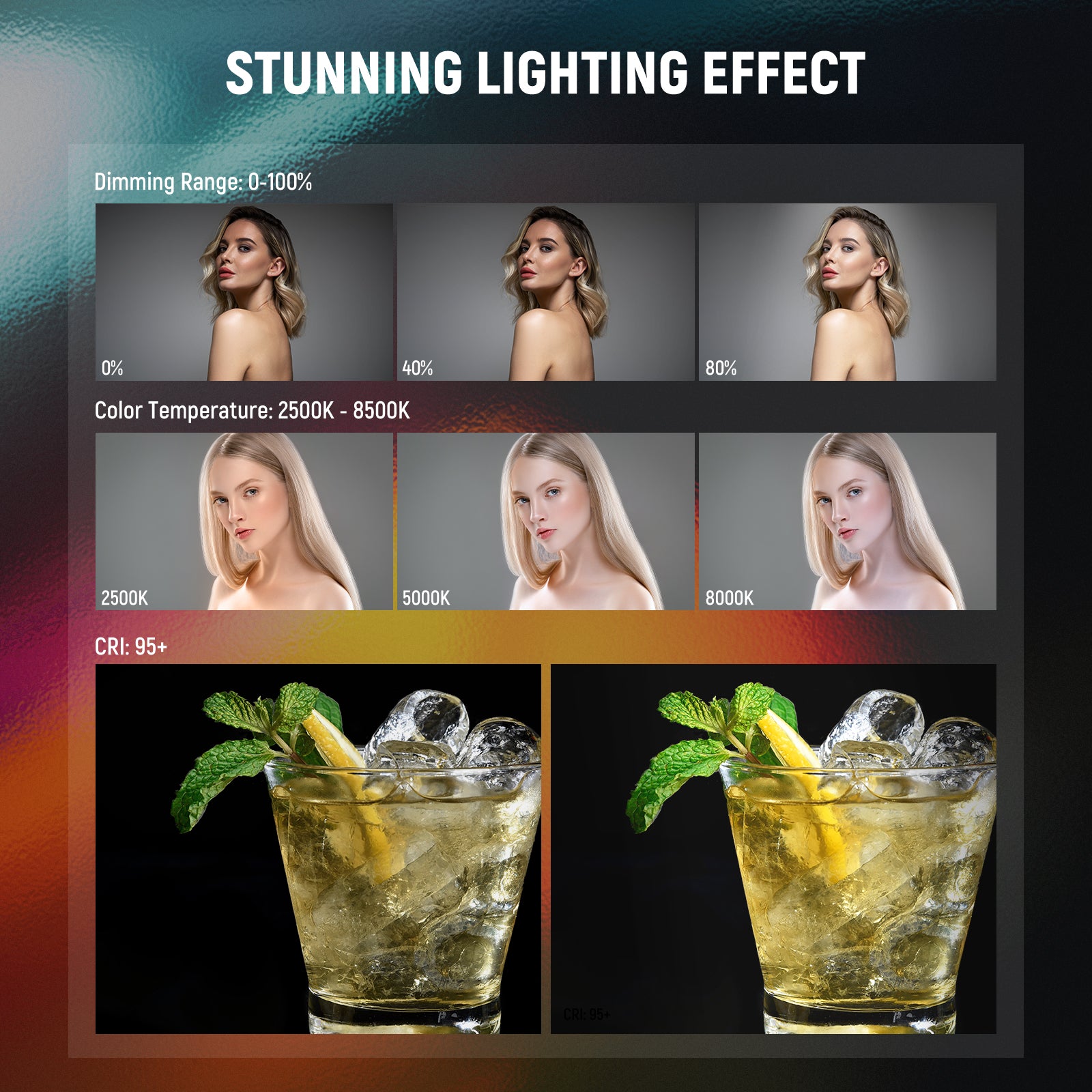 NEEWER TL21C RGB Magnetic Light Wand Lighting Effects