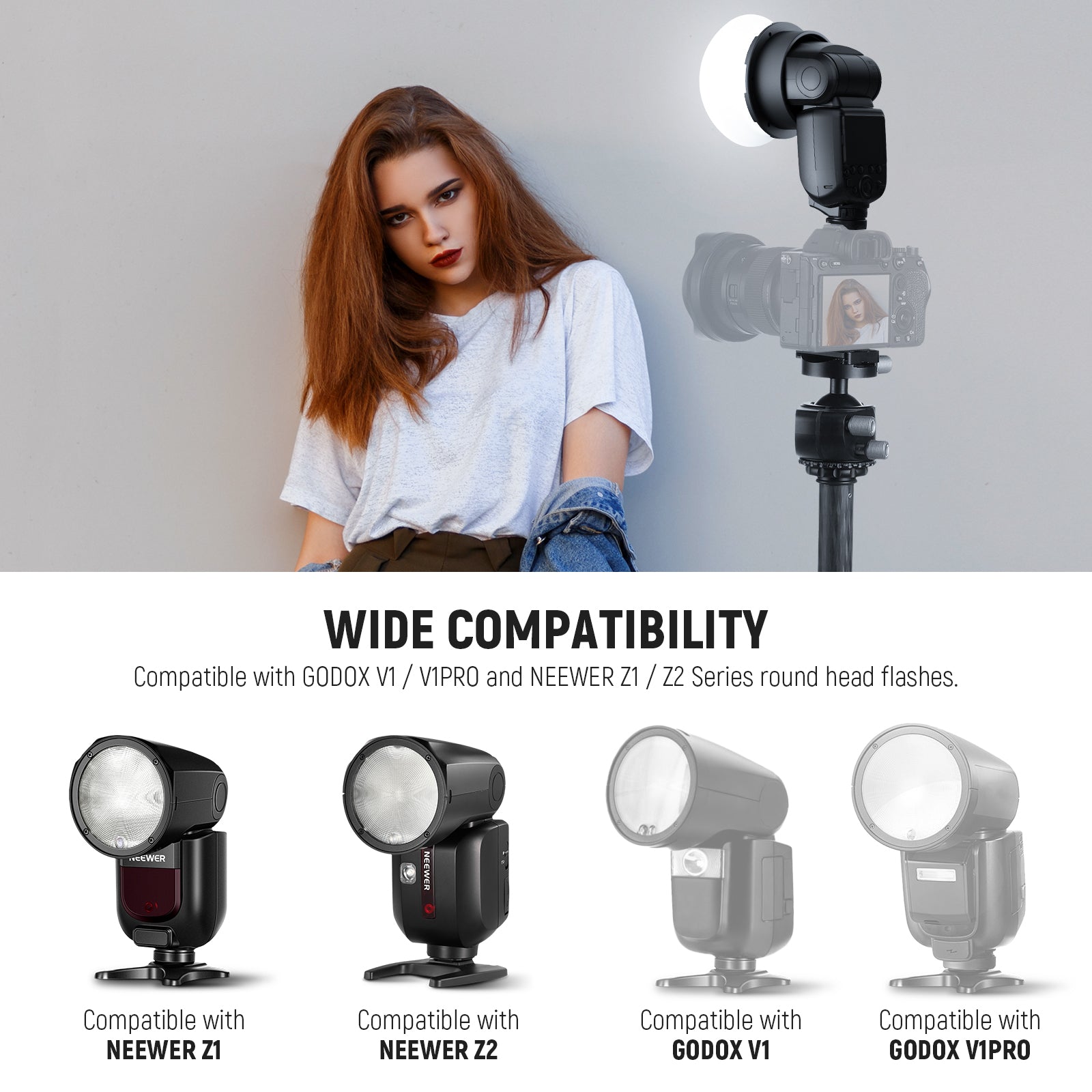 Wide Compatibility of the NEEWER CRS13 Flash Magnetic Adapter Ring