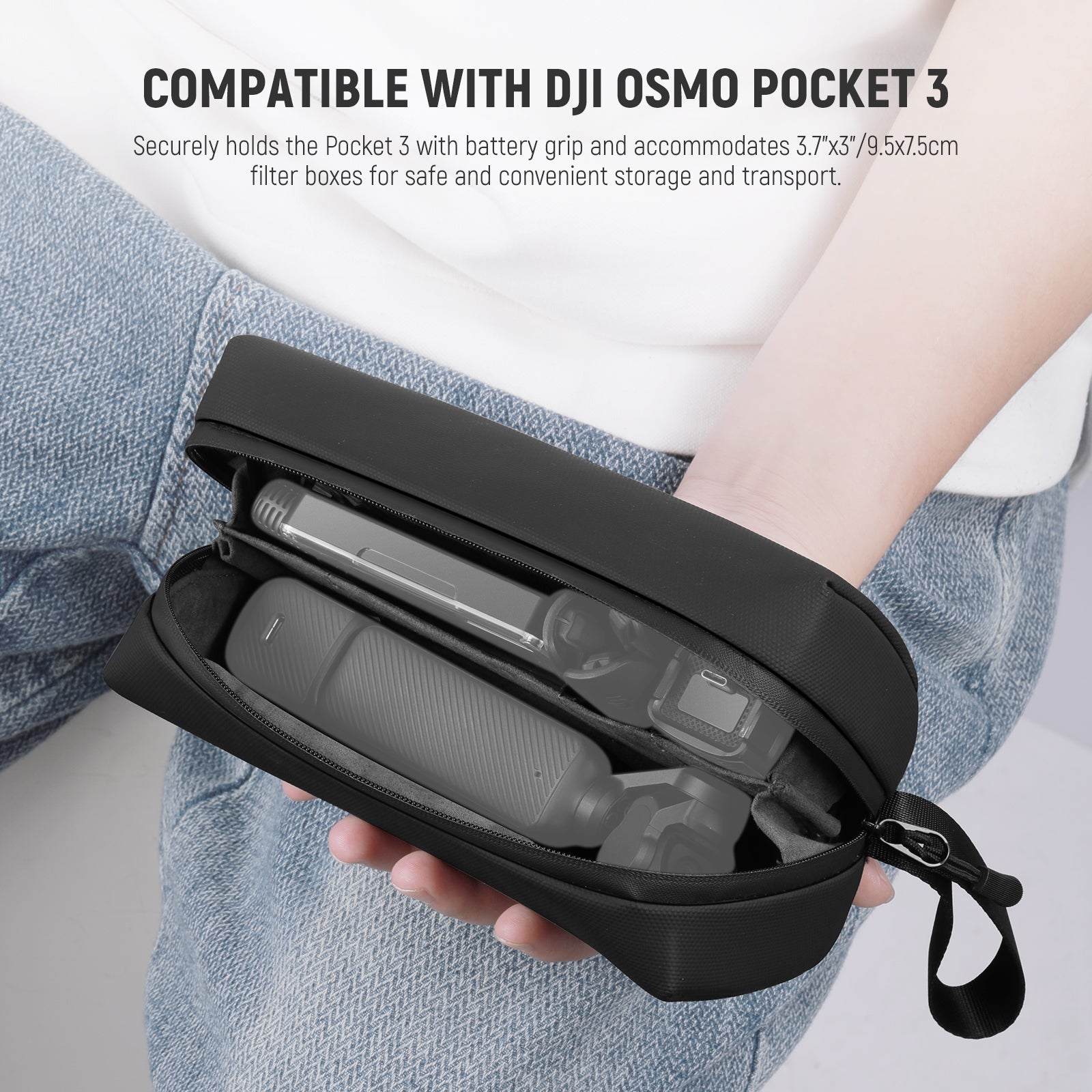 NEEWER PB10 Protective Carrying Bag is compatible with the DJI Osmo Pocket 3