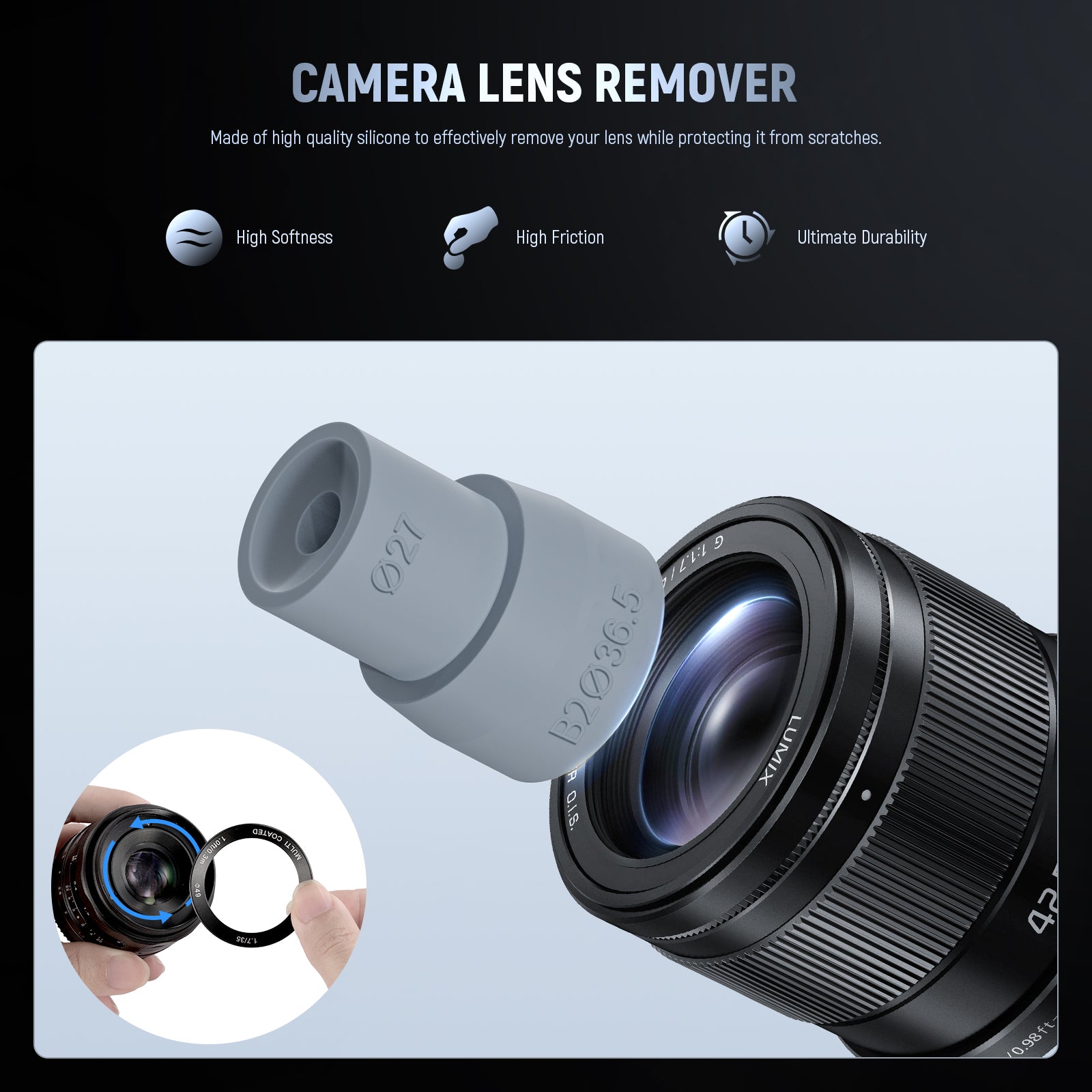 NEEWER camera lens repair tool kit is made of durable silicone