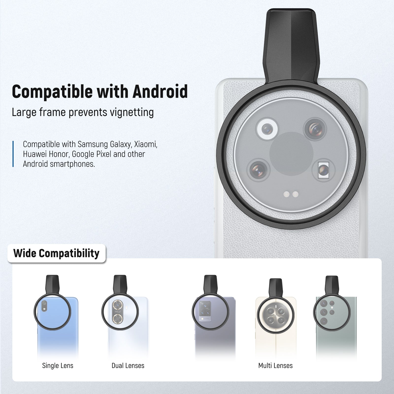 NEEWER FL-B25 Variable ND2-32 Phone Filter is compatible with Android