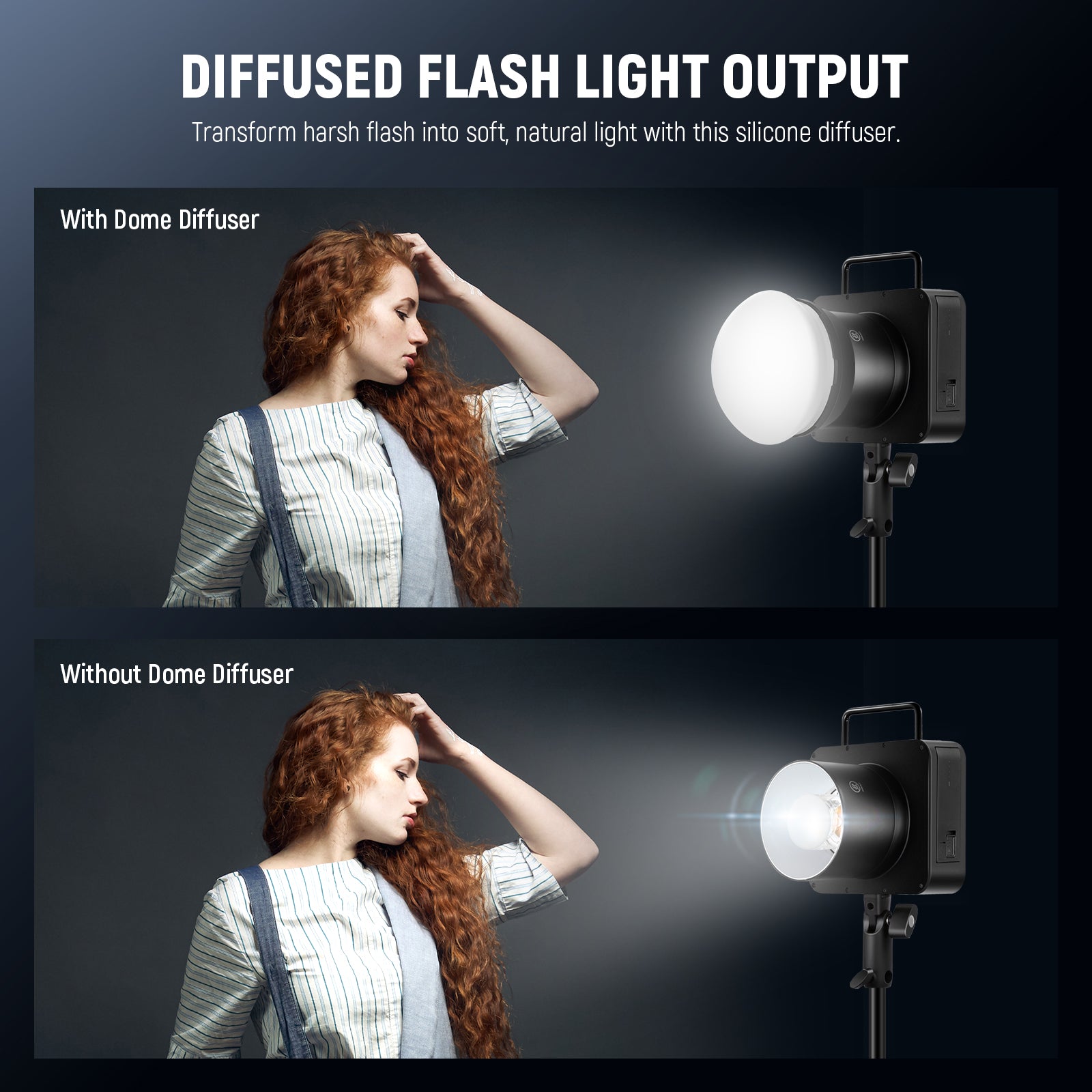Transform harsh flash into soft, natural light with this silicone diffuser