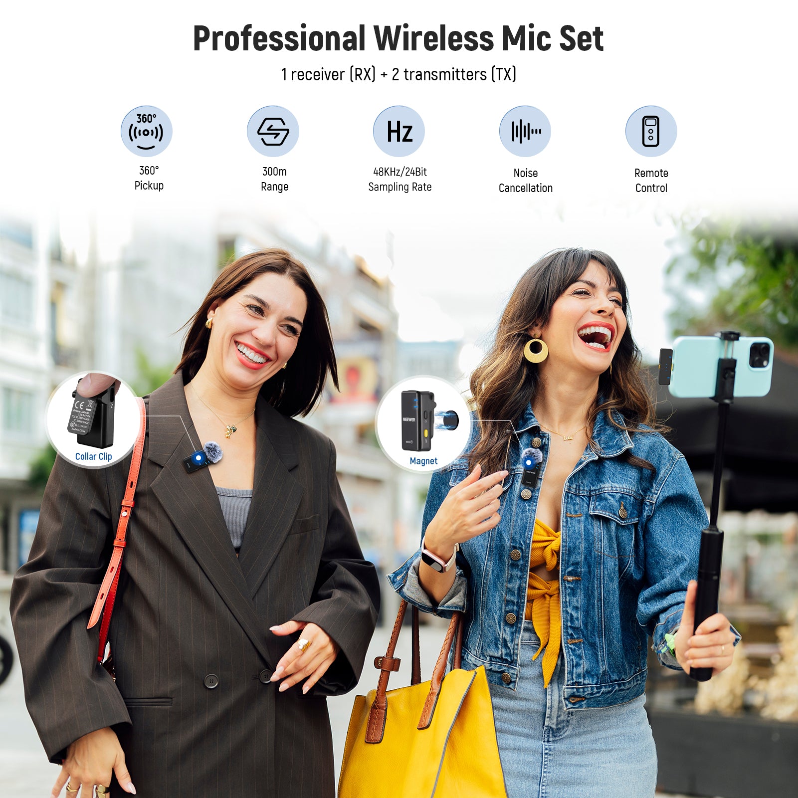 NEEWER KM15 is a professional Wireless Microphone Set