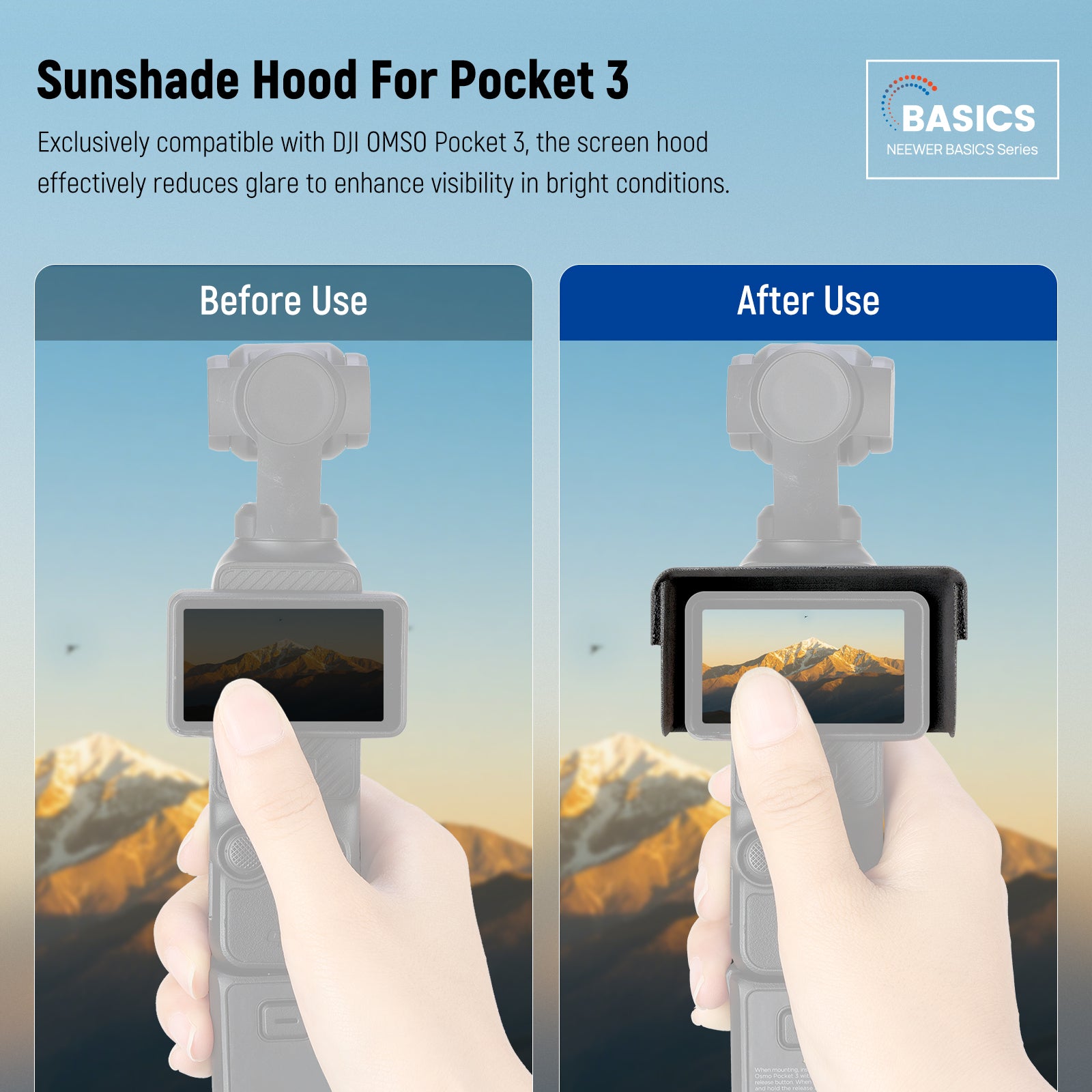 NEEWER CA152 Sunshade Hood For Pocket 3