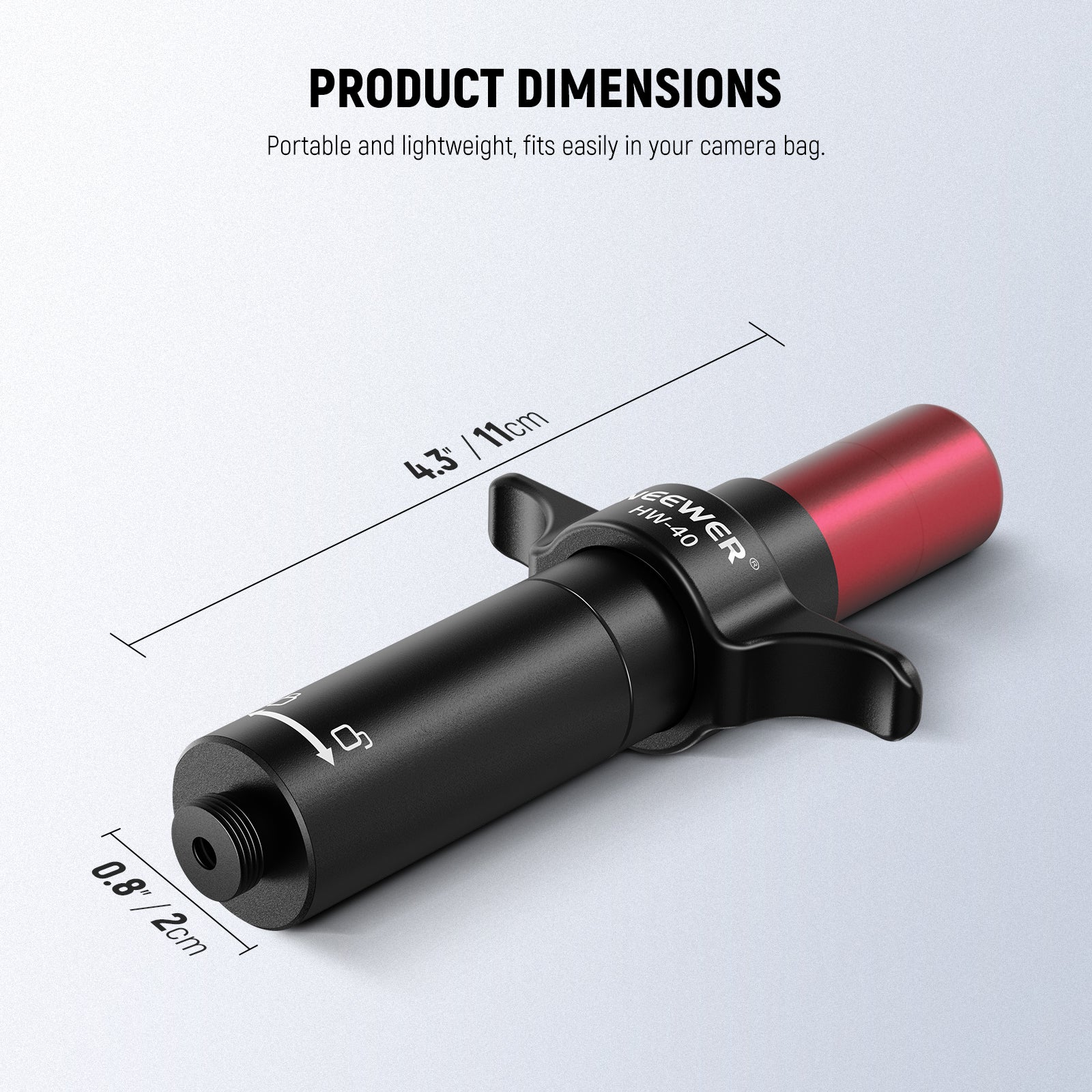 NEEWER Suction Pen is portable and lightweight.