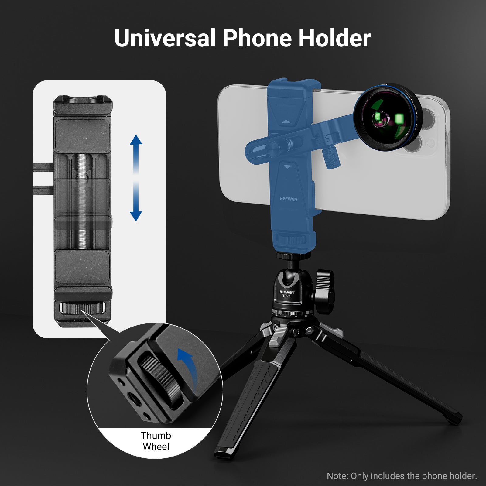 59-88mm universal phone clamp
