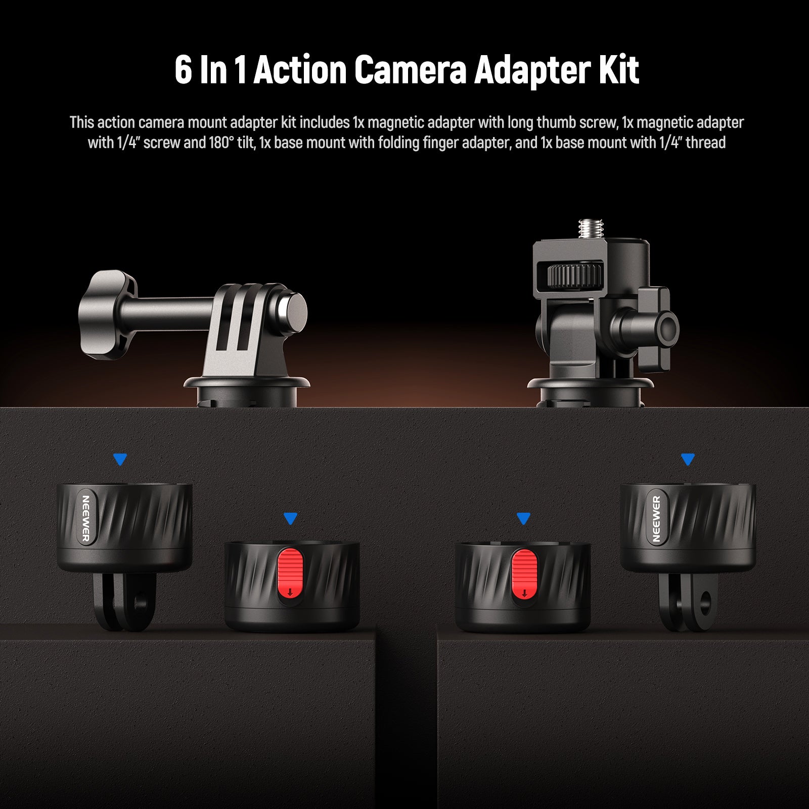 6 In 1 Action Camera Adapter Kit
