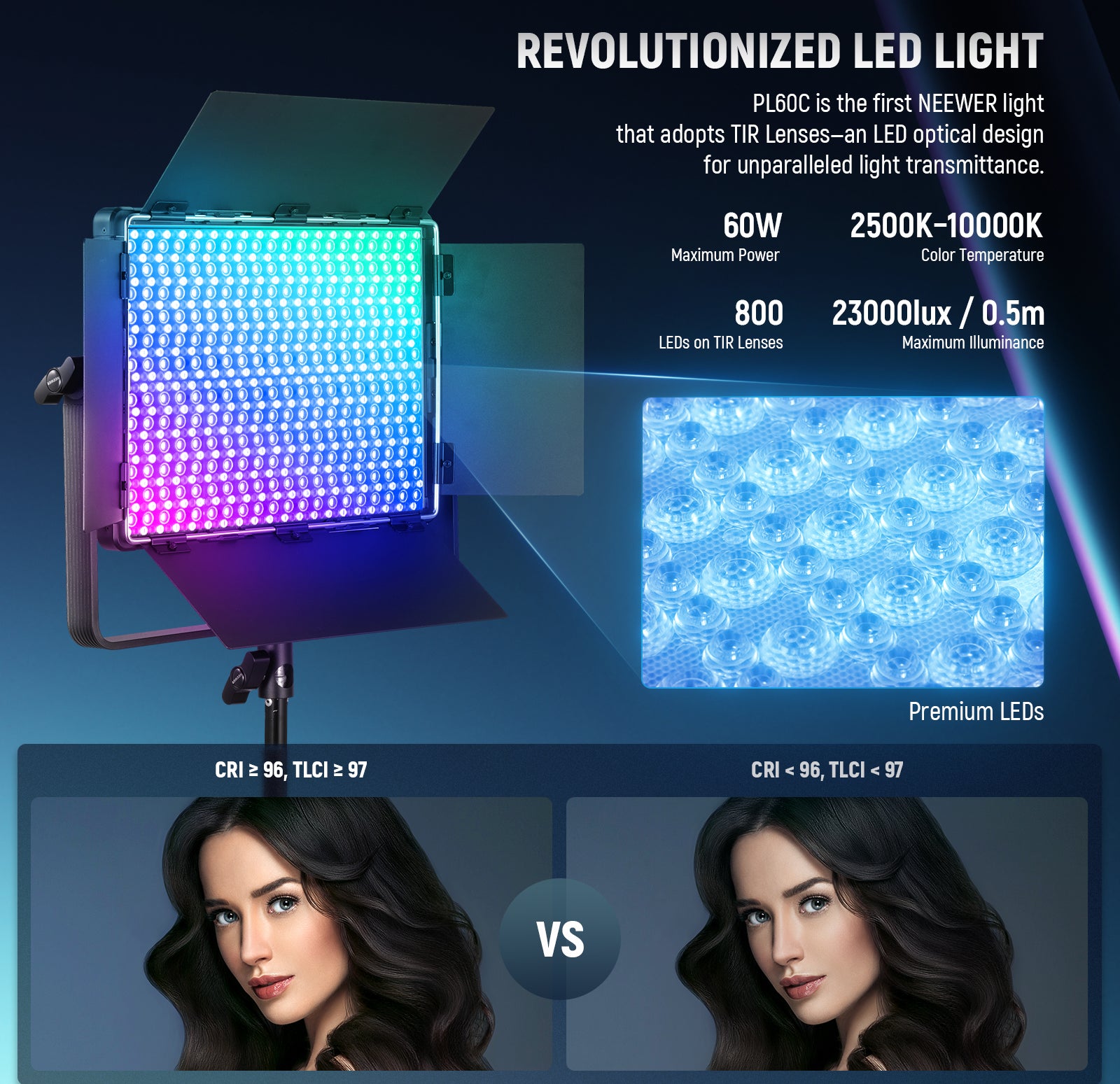 NEEWER PL60C LED Studio Light