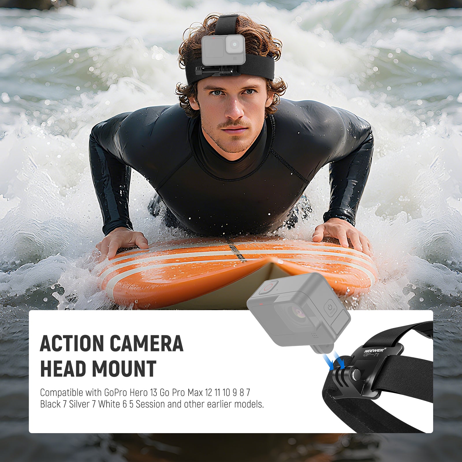 Action Camera Head Mount