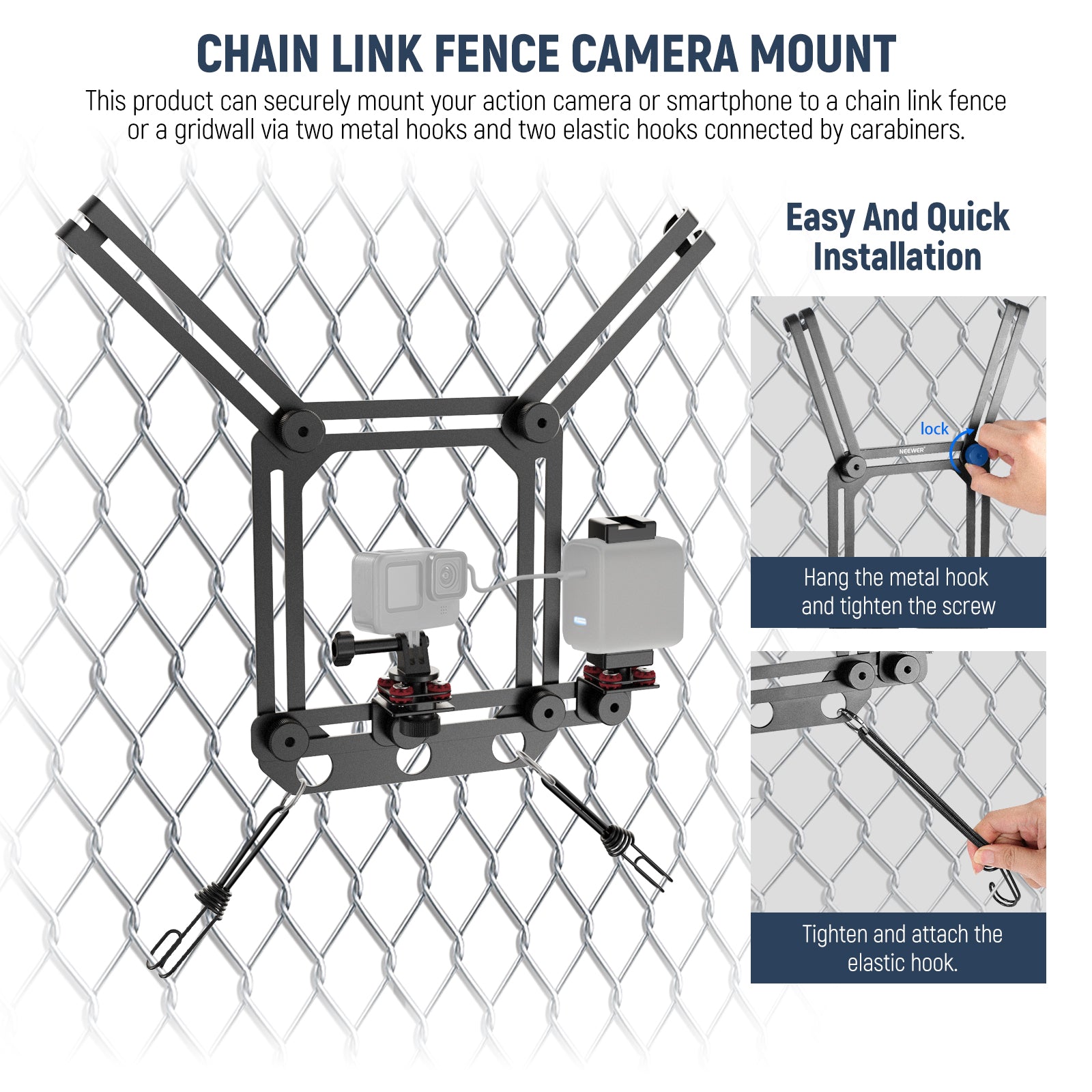 Chain Link Fence Camera Mount