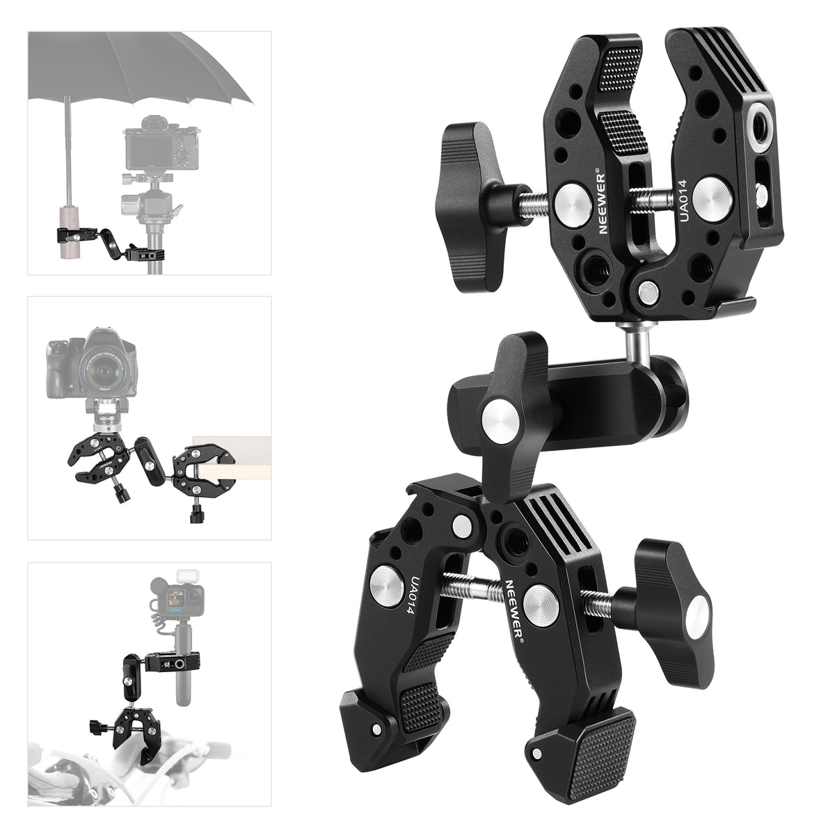 NEEWER UA014 Double Super Clamp Camera Mount NEEWER