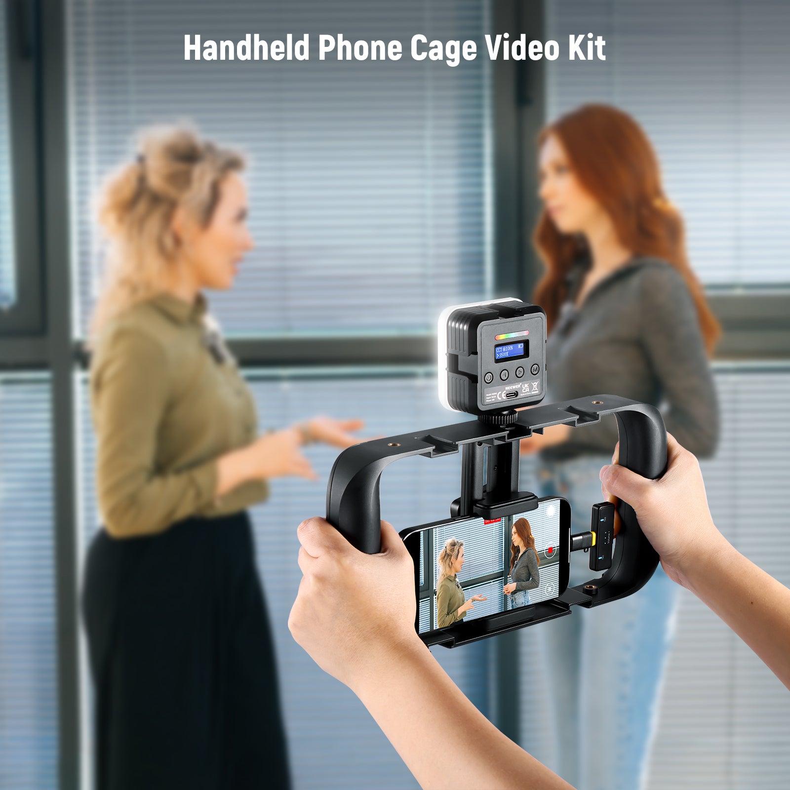 NEEWER PA049 Handheld phone cage video kit