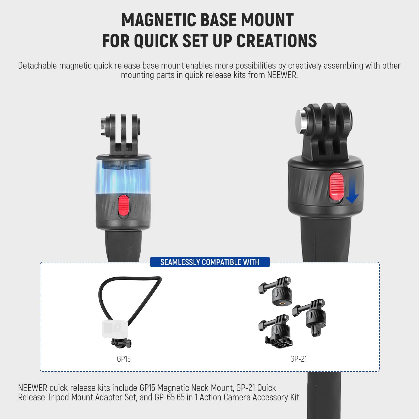 Magnetic Base Mount for Quick Set Up Creations