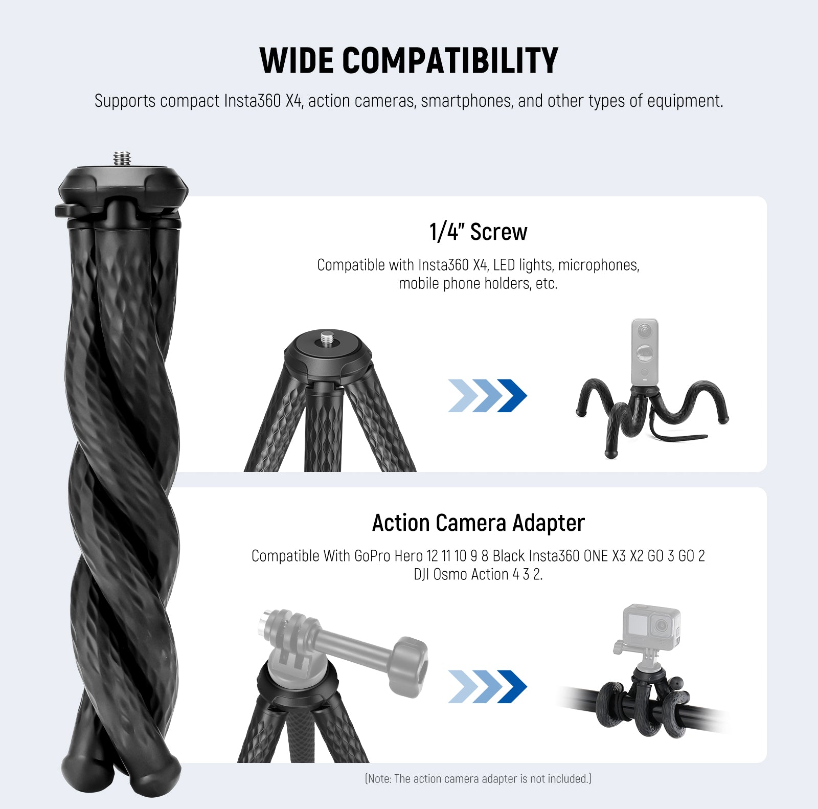 Wide Compatibility of the NEEWER TP33 Magnetic Flexible Phone Tripod