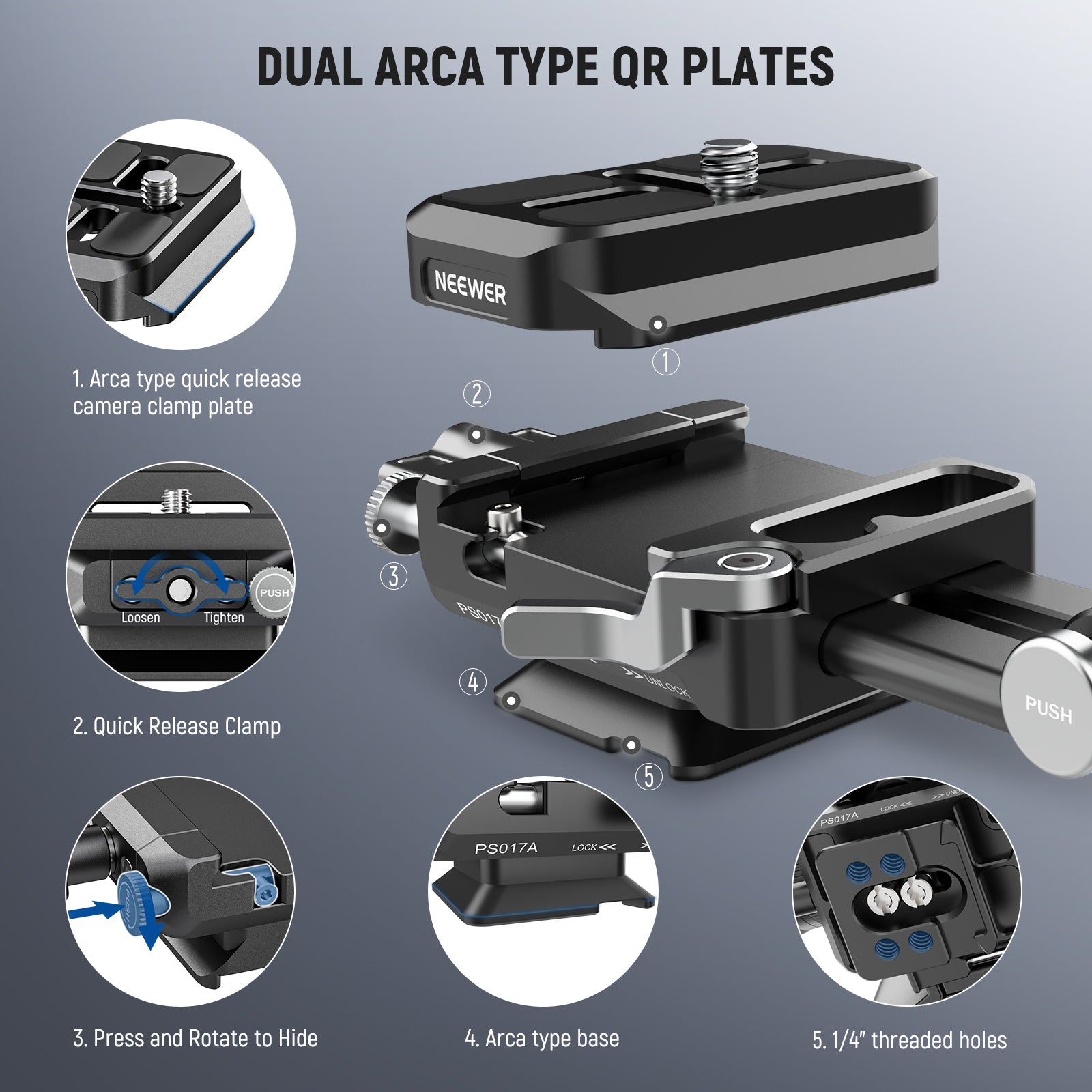 Dual Arca Type QR Plates