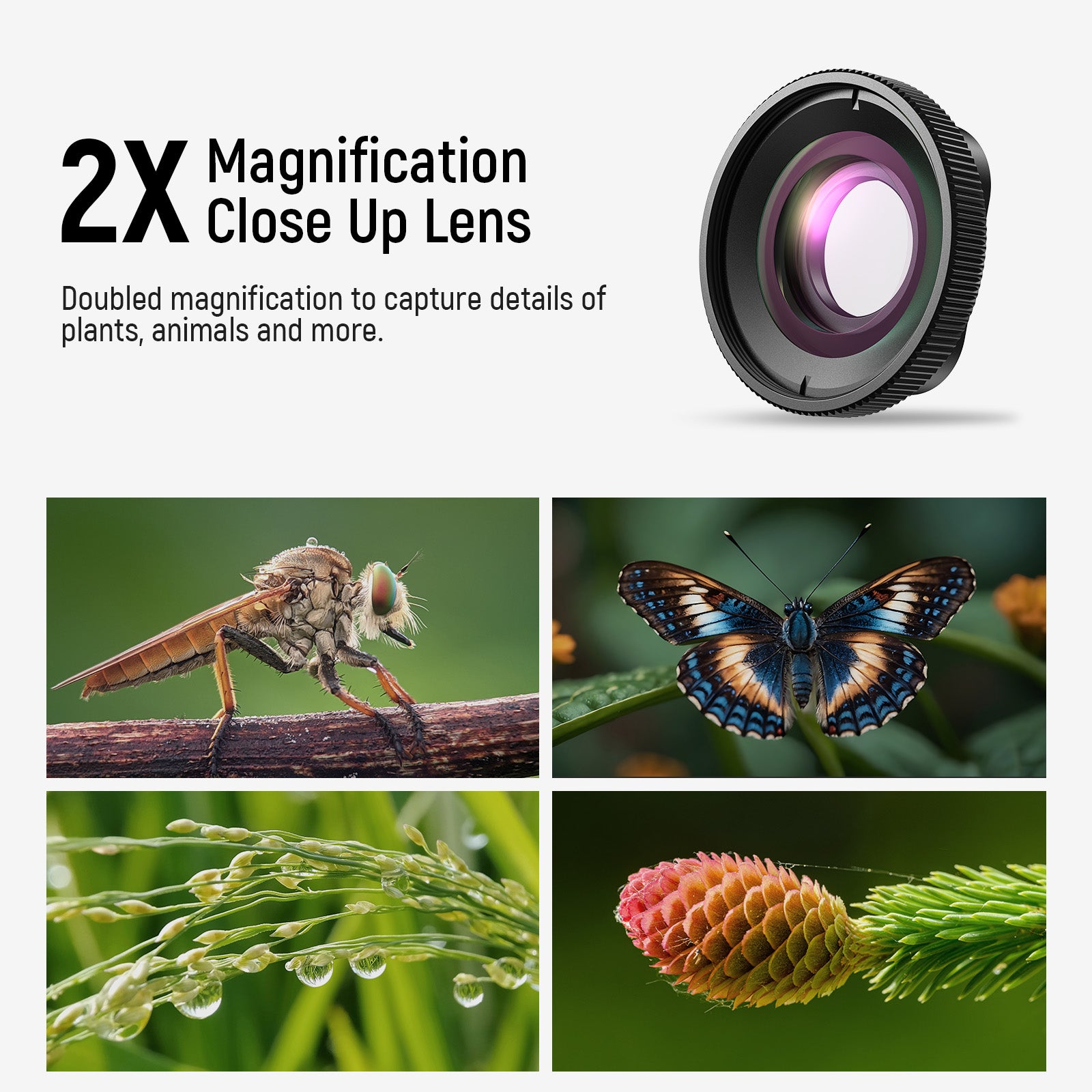 NEEWER LS-65 2X Magnification close up Lens