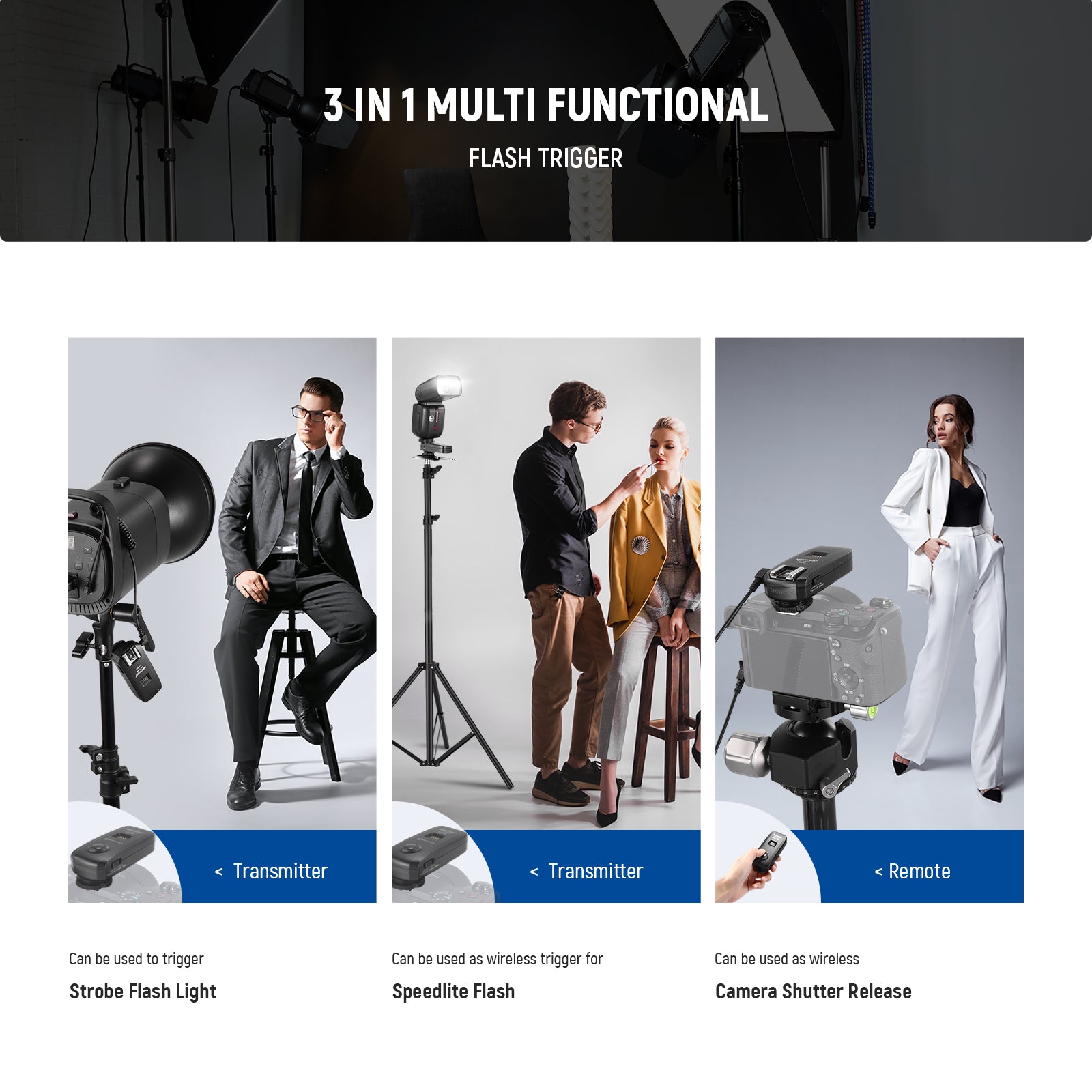 This remote flash transmitter can be used to trigger