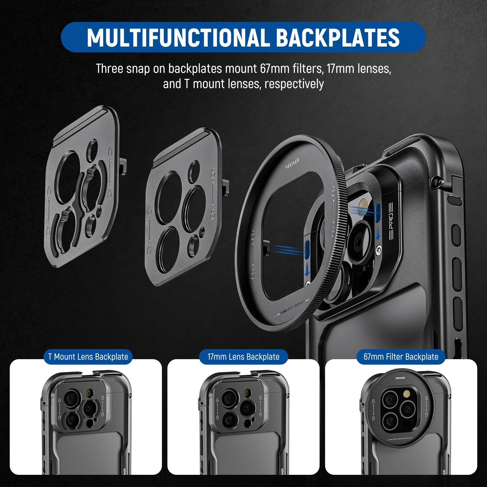 Multifunctional backplates